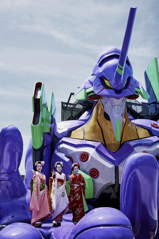 "Evangelion" The world's first "Eva ride"  in Kyoto.