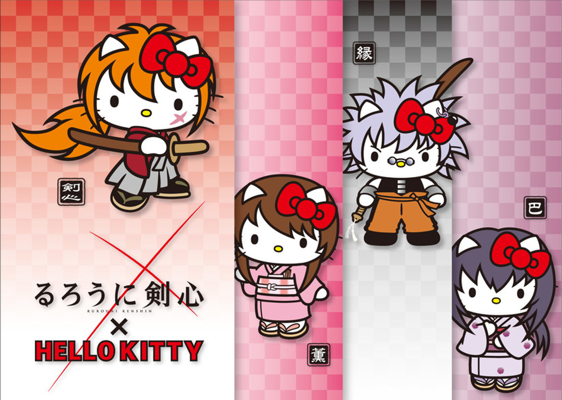 Collaboration with "Rurouni Kenshin" Hello Kitty!