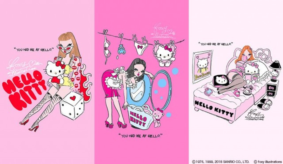 "Hello Kitty" × Popular illustrator foxyillustrations collaborate ☆ Limited time-limited shop opened