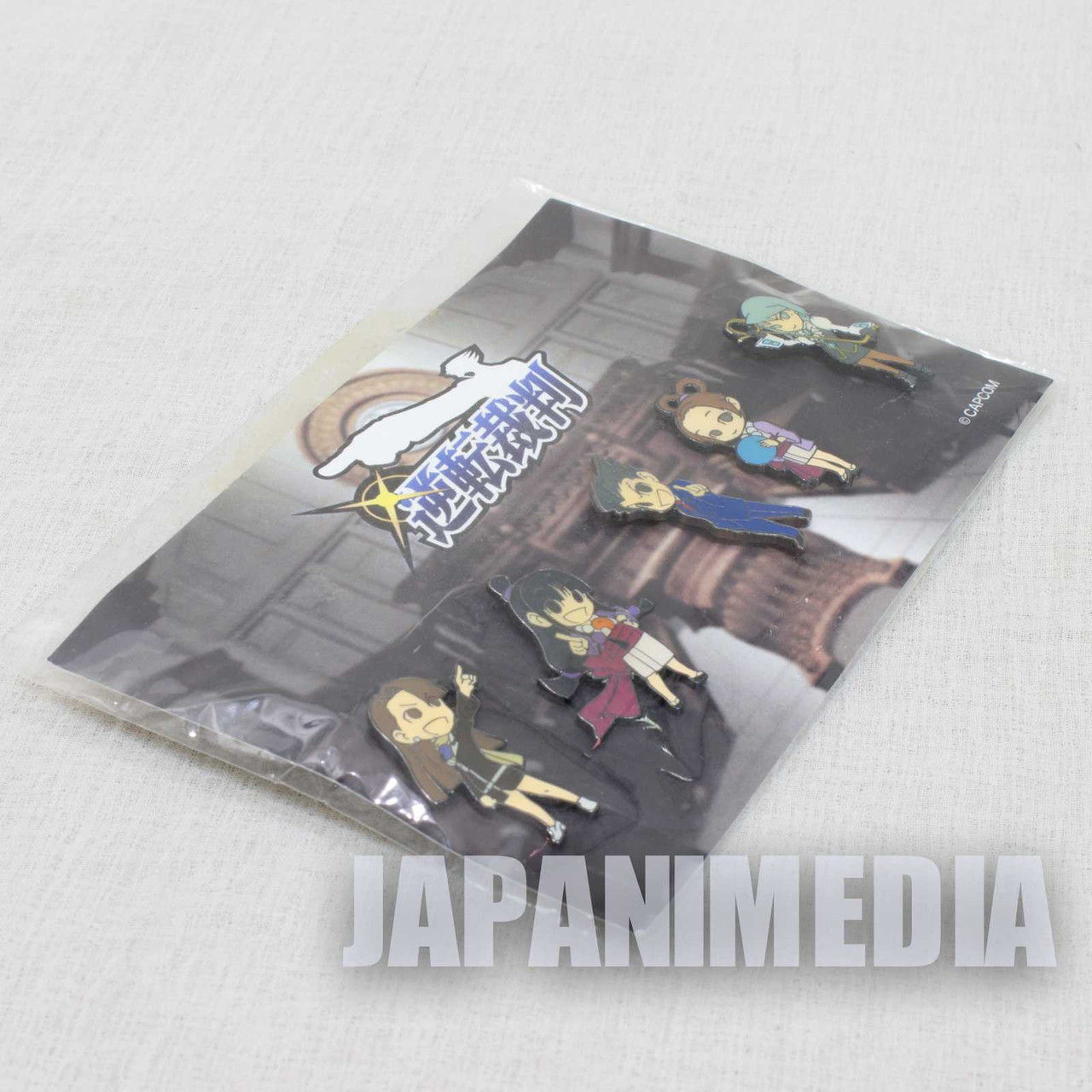 Set De Pins Badge Ace Attorney 456 Gyakuten Saiban - Édition Officielle Fanthful (Neuf)