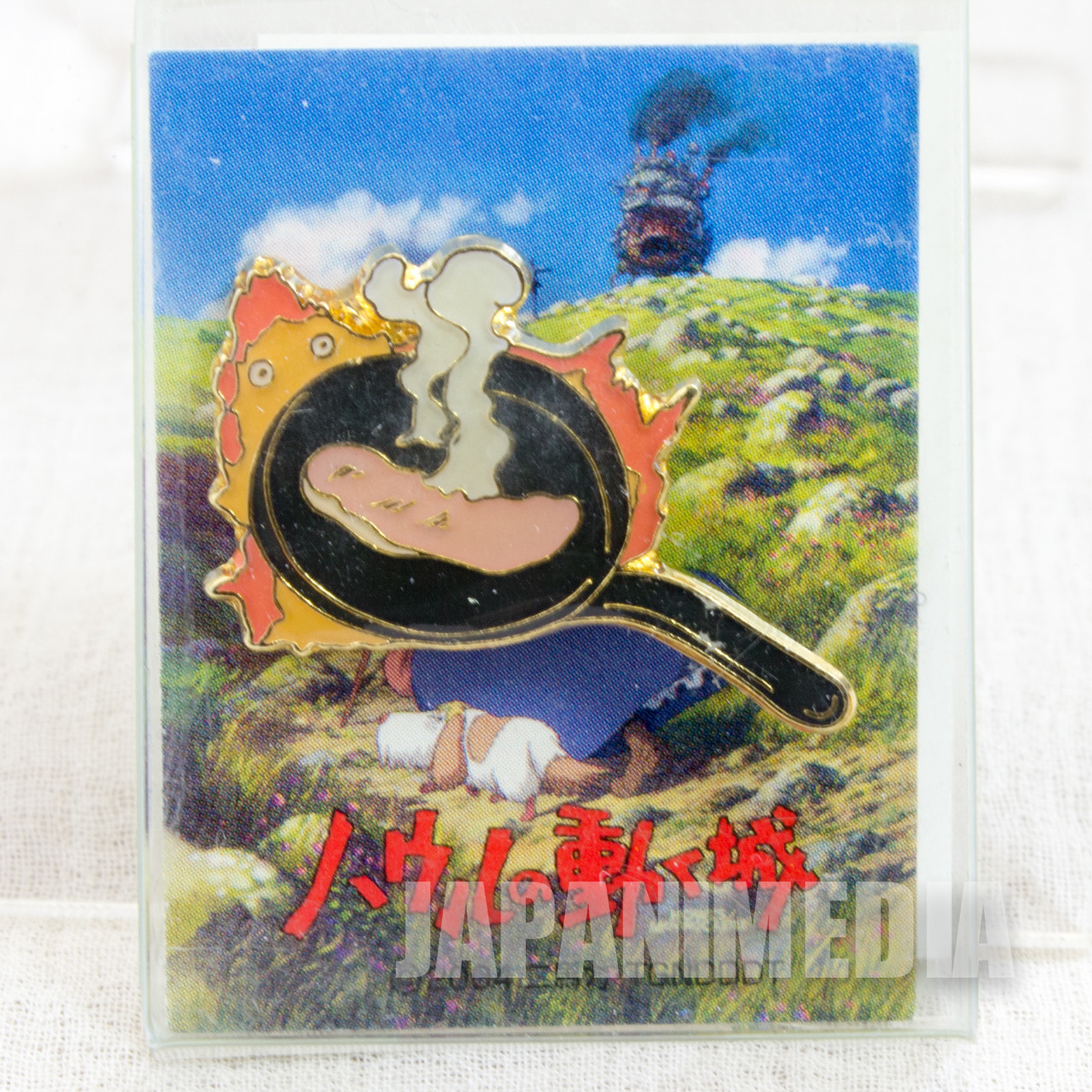 Howl's Moving Castle Calcifer & frying pan Character Pins H-10 Ghibli JAPAN