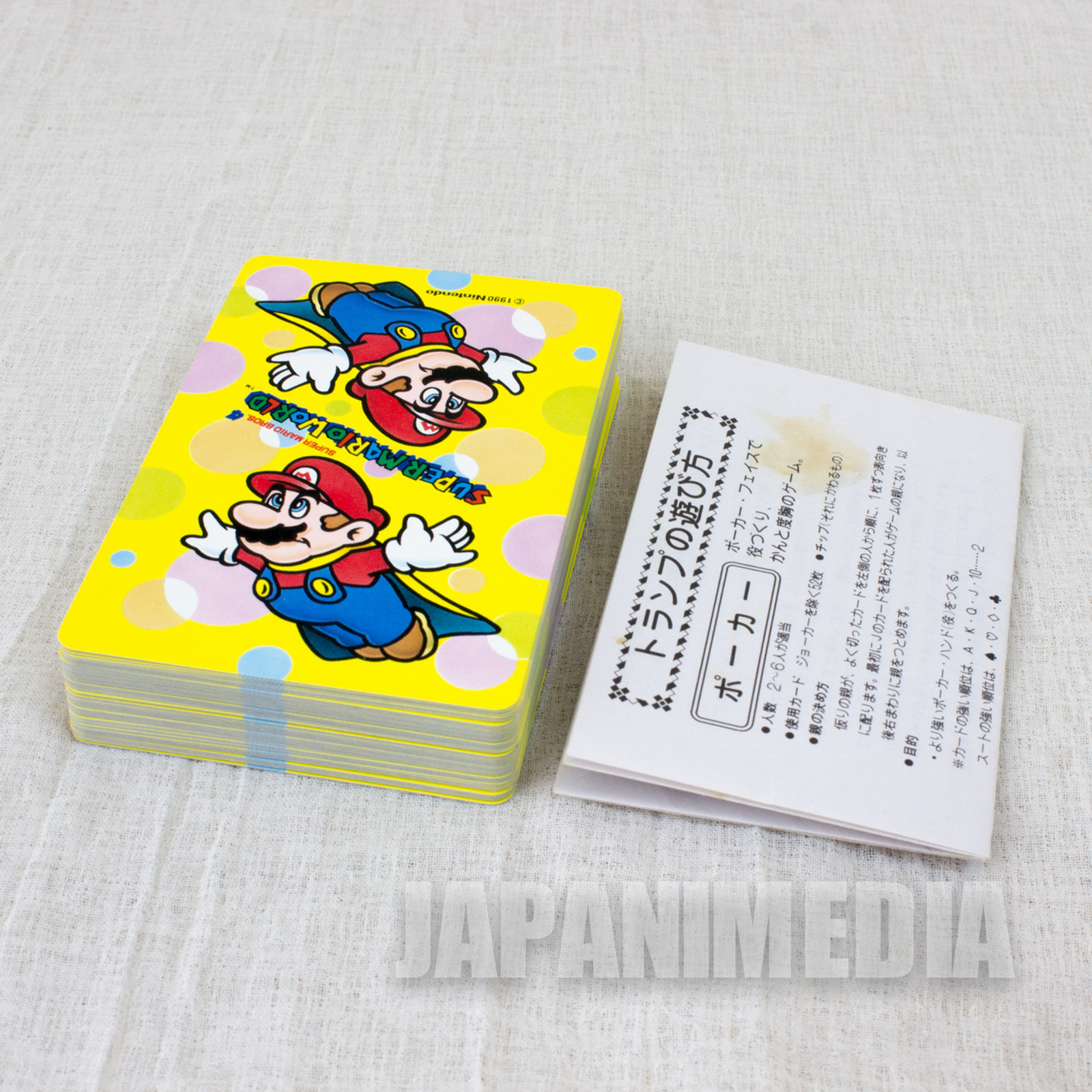 Super Mario World Trump Playing Cards Nintendo JAPAN FAMICOM