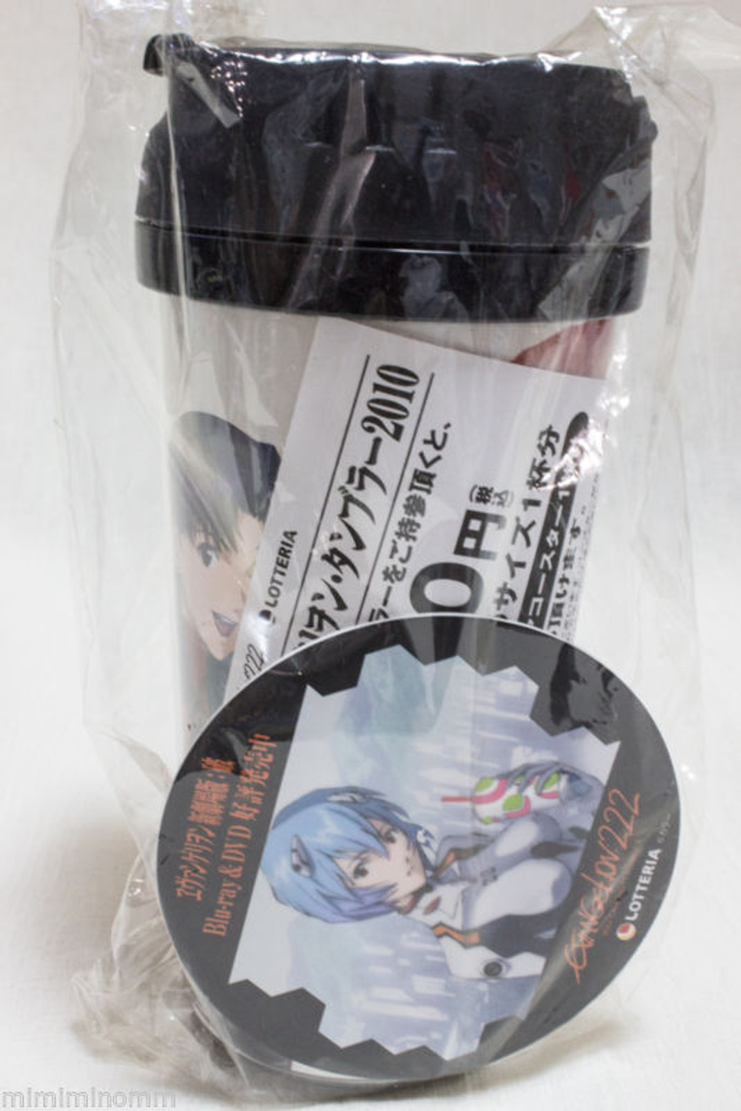 Evangelion 2.22 Tumbler Misato+Shinji Ver. & Coaster JAPAN ANIME MANGA