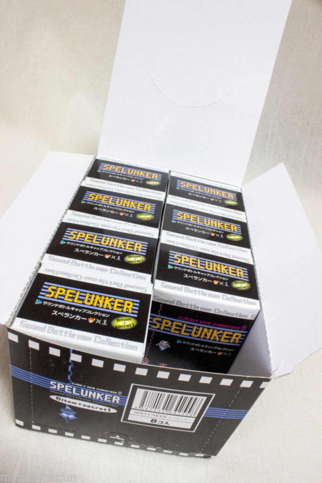 [Set of 7] Spelunker Sound Bottle Cap Figure Collection Included Secret JAPAN NES