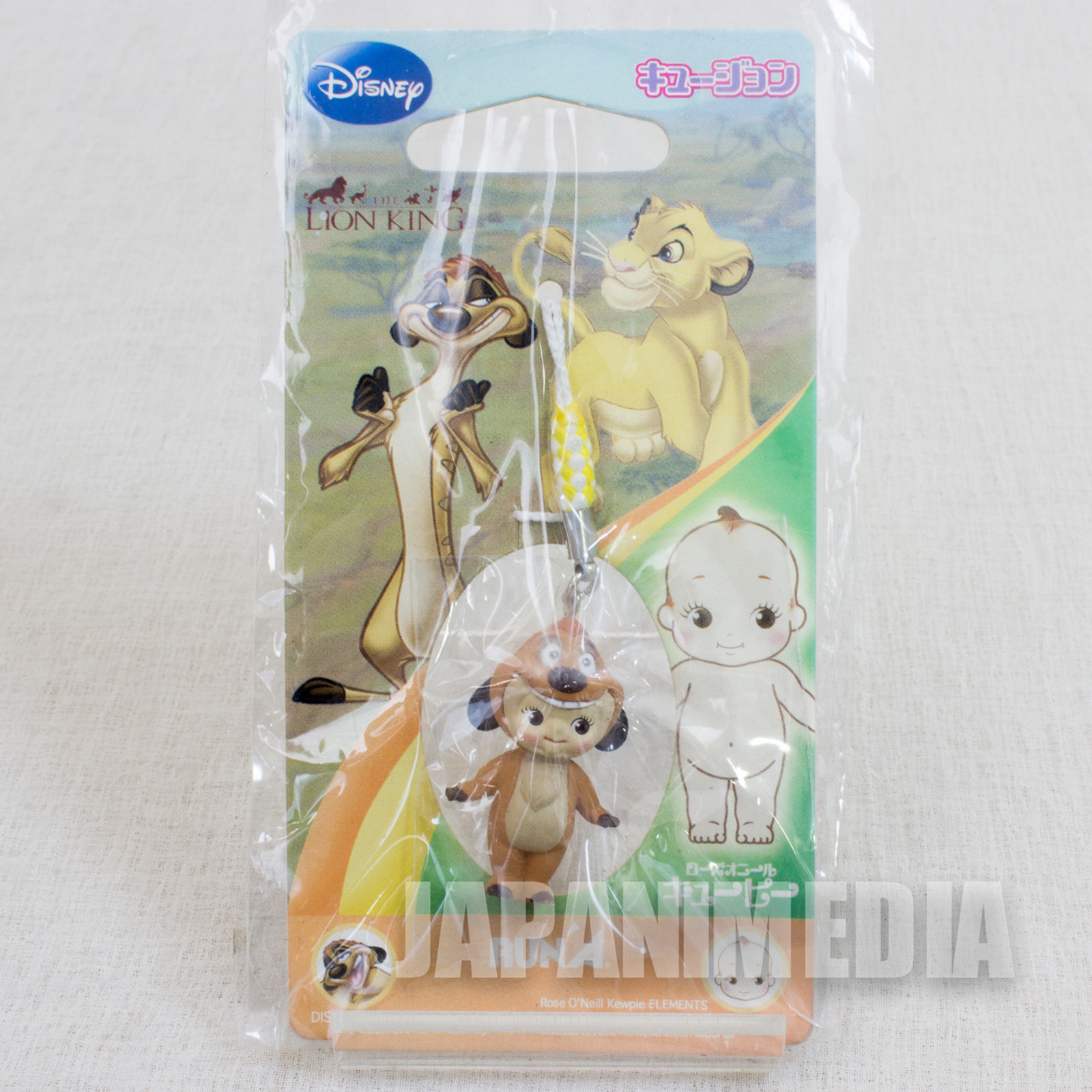 Disney Lion King Timon Rose O'neill Kewpie Kewsion Figure Strap JAPAN ANIME