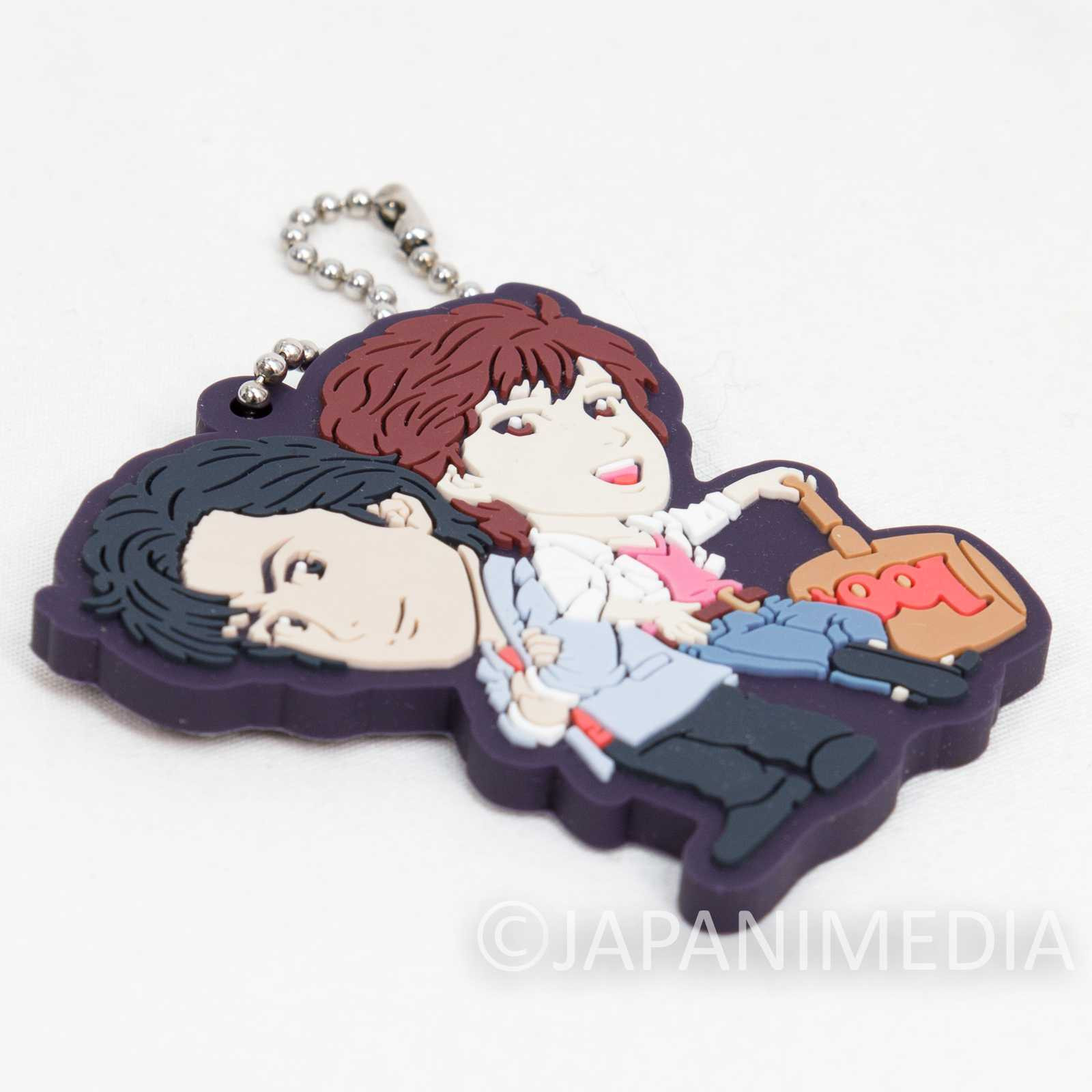 City Hunter Ryo Saeba + Kaori Rubber Mascot Ballchain Hojo Tsukasa Japanimedia Store