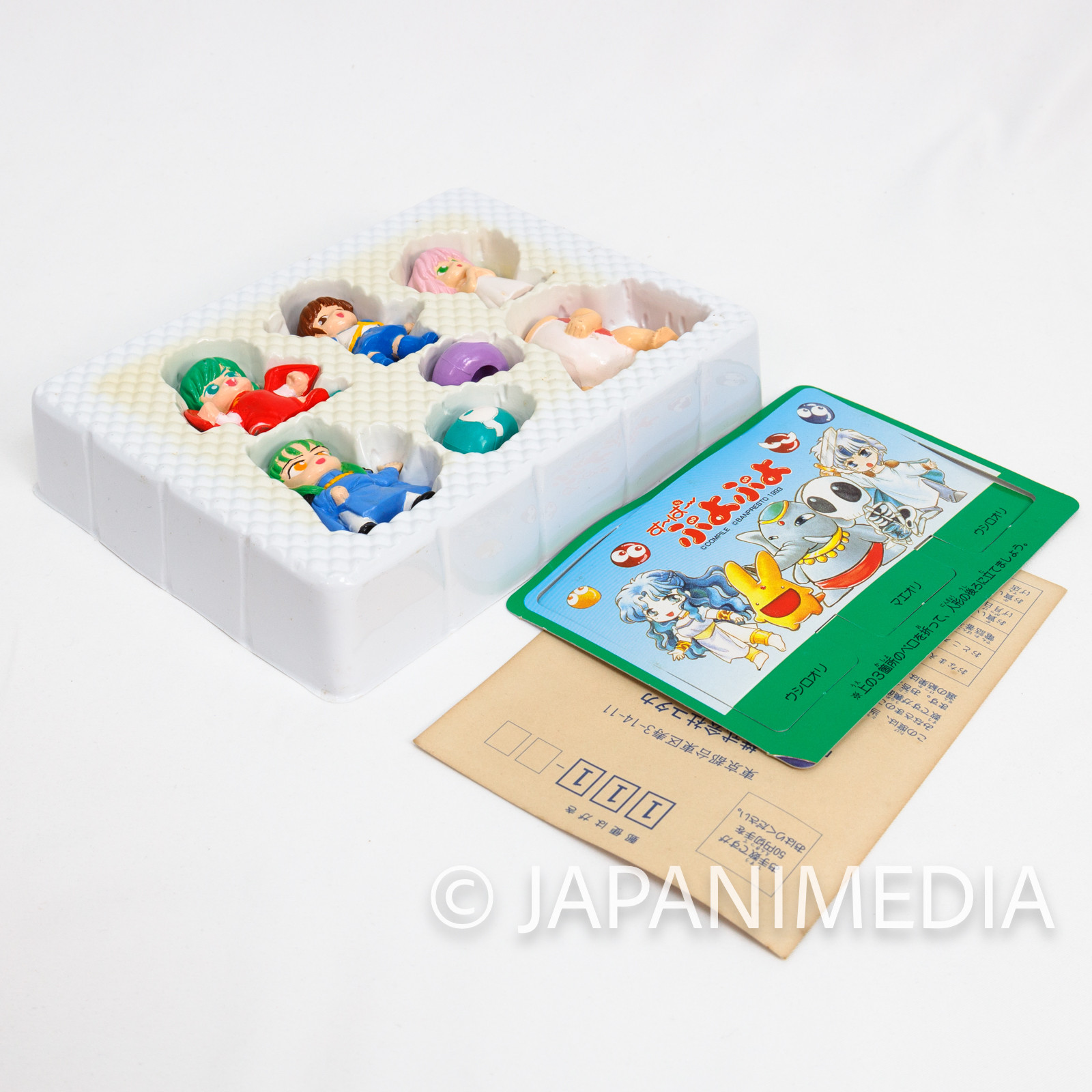 Retro RARE Puyo Puyo Pocket Hero Mini Figure Set Yutaka 1994 JAPAN GAME COMPILE