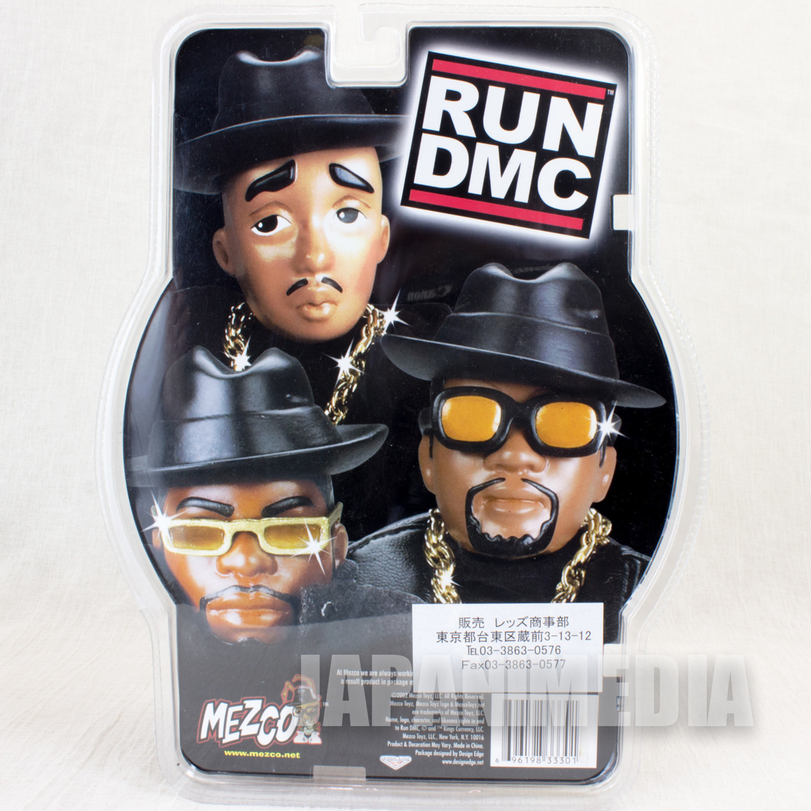 RUN DMC Run Action Figure Black Clothes Ver. Mezco Toy HIP