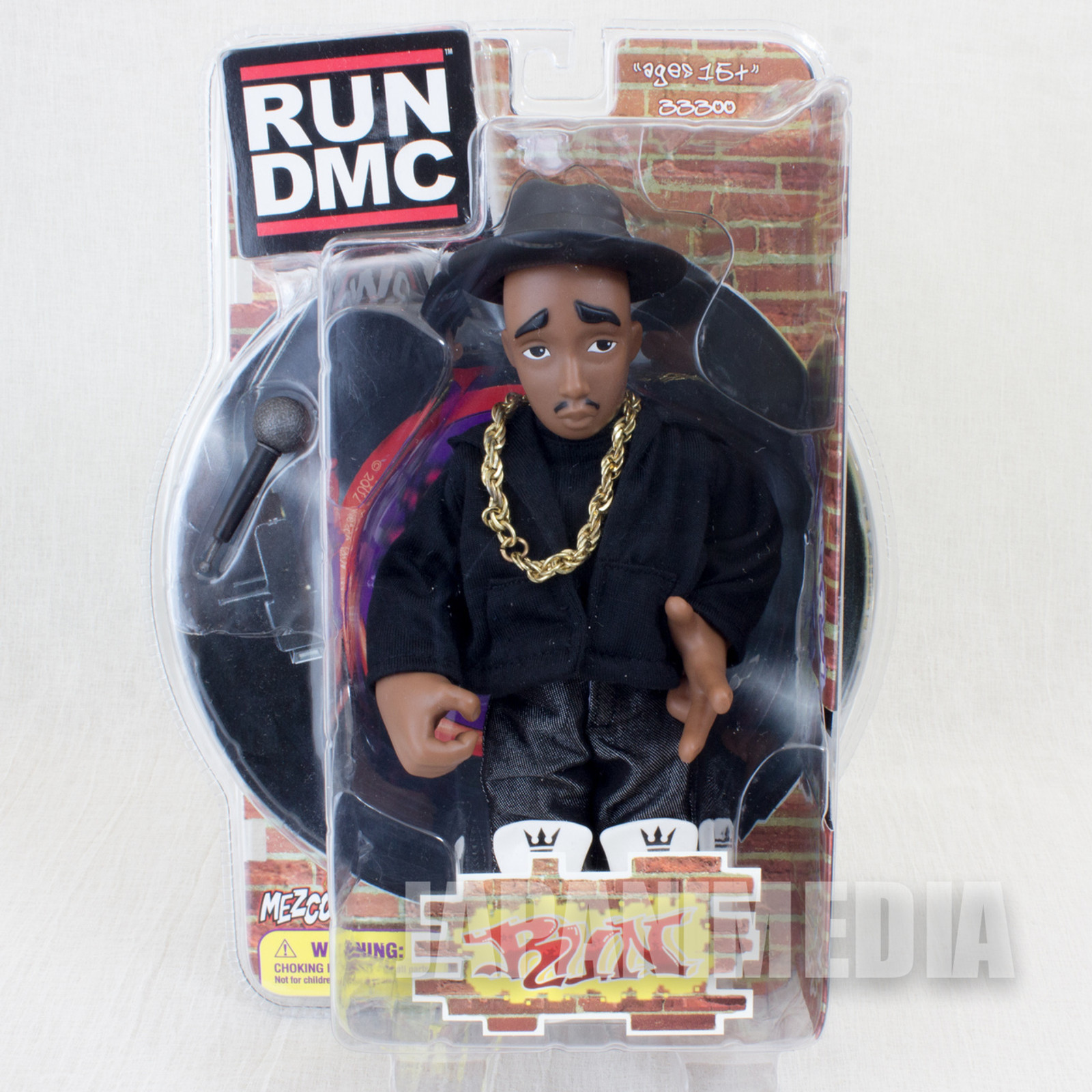 RUN DMC Run Action Figure Black Clothes Ver. Mezco Toy HIP HOP RAP 