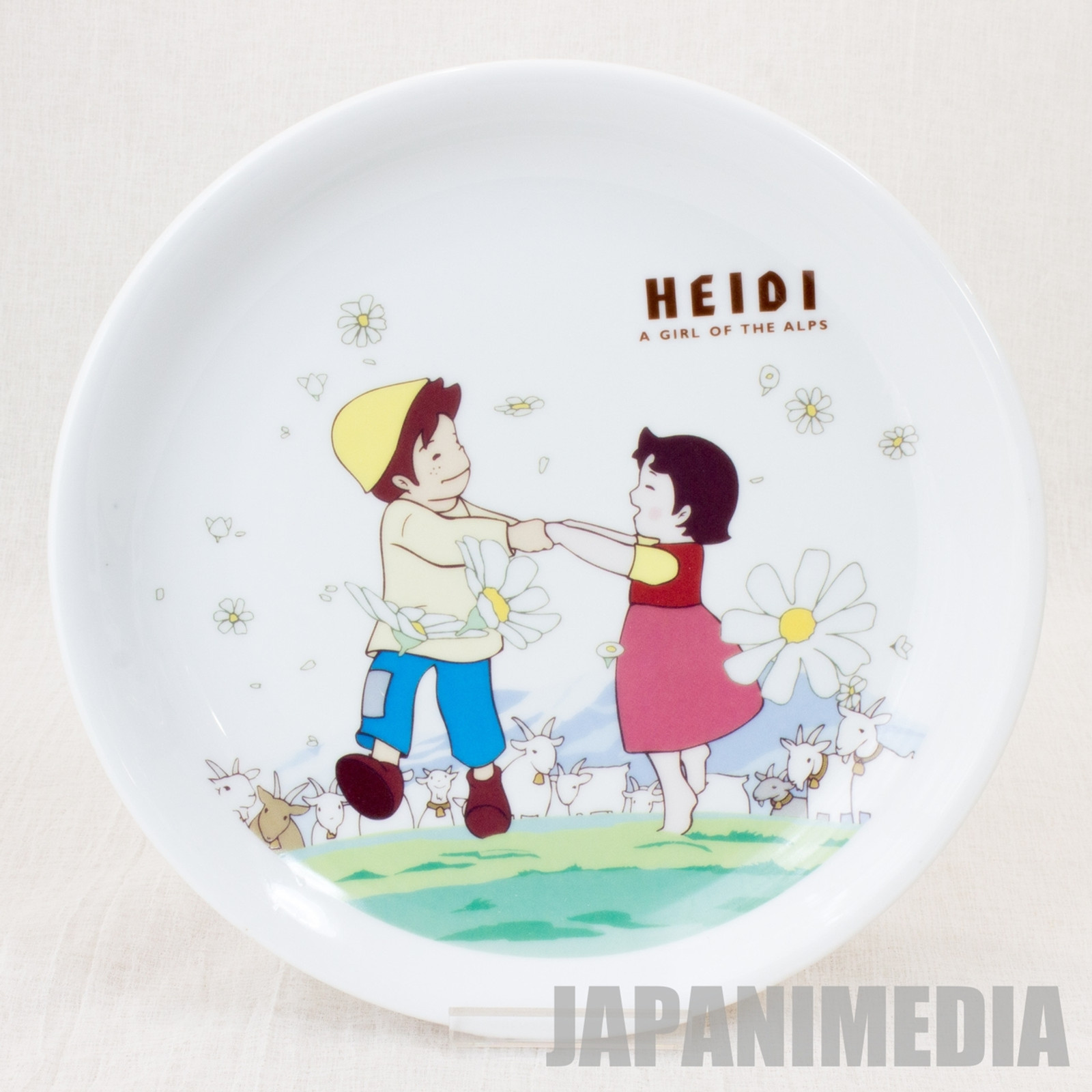 Heidi Girl of the Alps Picture Plate Dish Family Mart JAPAN ANIME