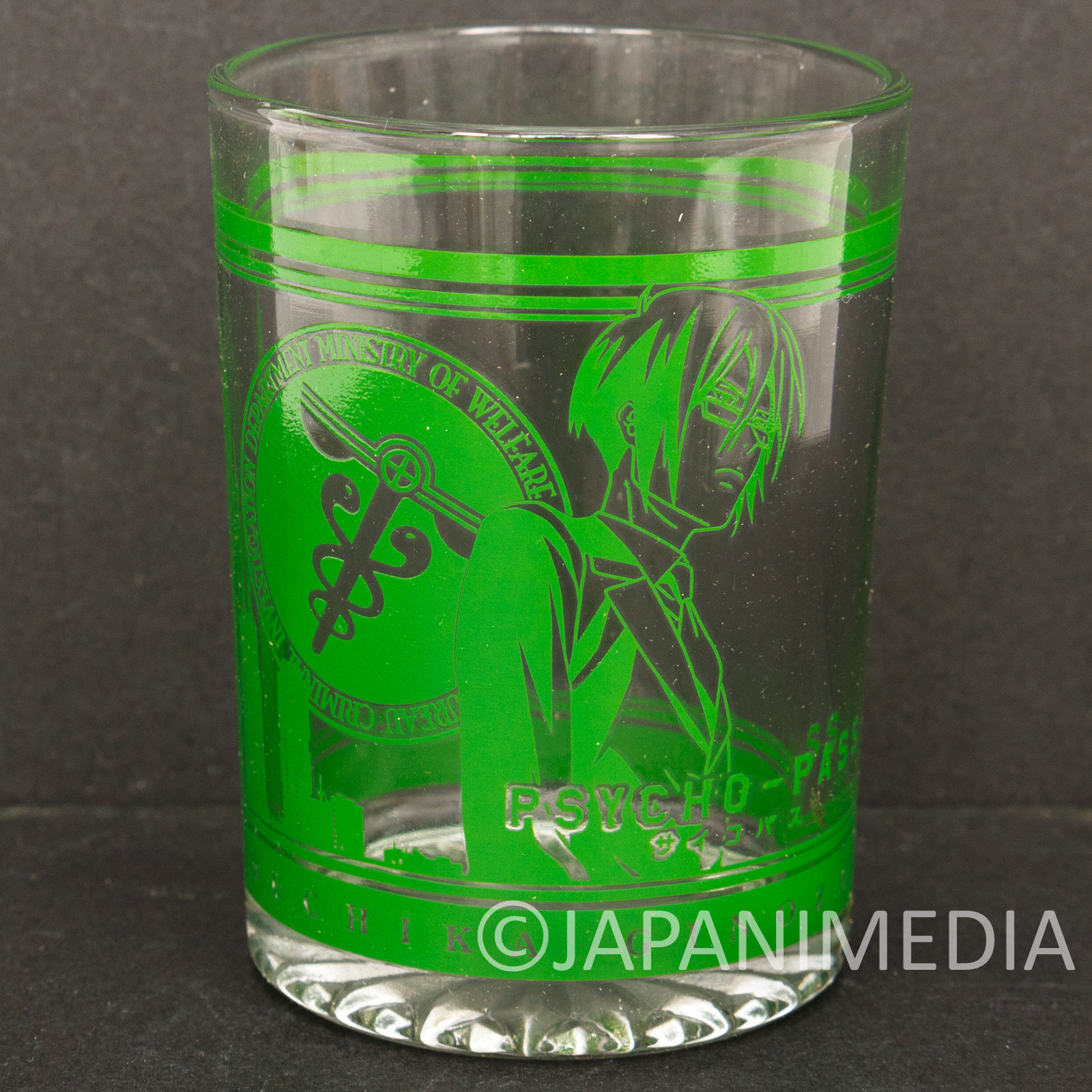 Psycho-Pass Shion Karanomori Trading Glass JAPAN ANIME