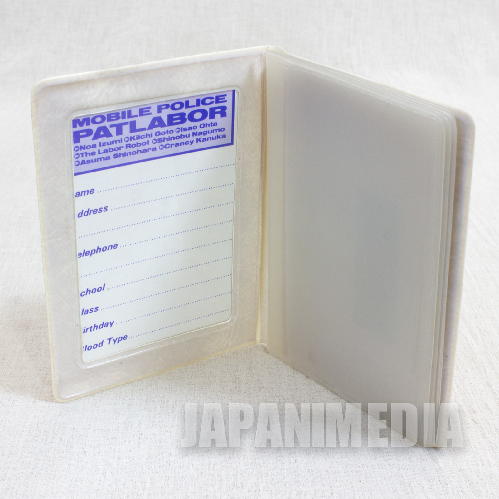 Mobile Police Patlabor Card Case Holder [Noa Izumi / Ingram] JAPAN ANIME