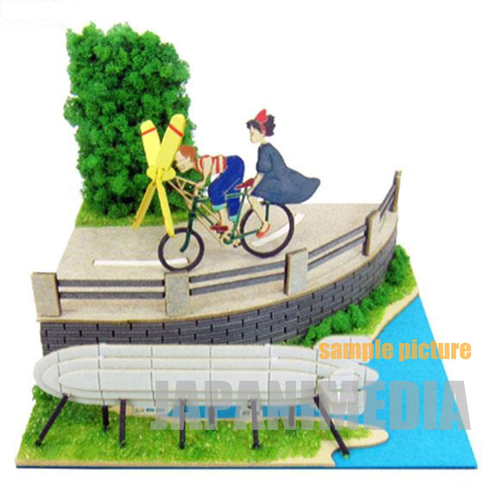 Kiki's Delivery Service Kiki & Tombo Miniatuart Mini #10 Paper-Kit Ghibli JAPAN ANIME