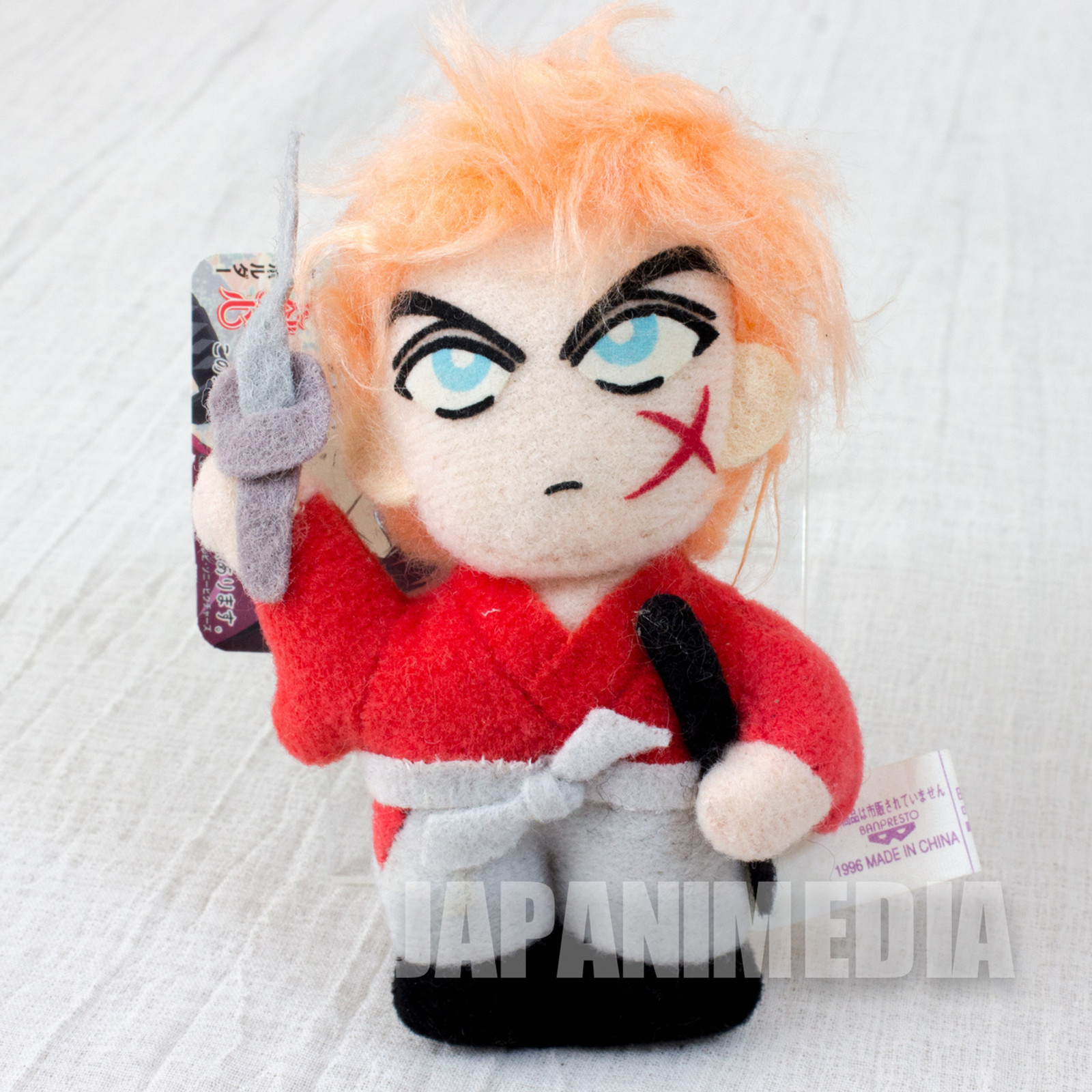 Rurouni Kenshin Himura Kenshin Plush Doll Keychain JAPAN ANIME MANGA