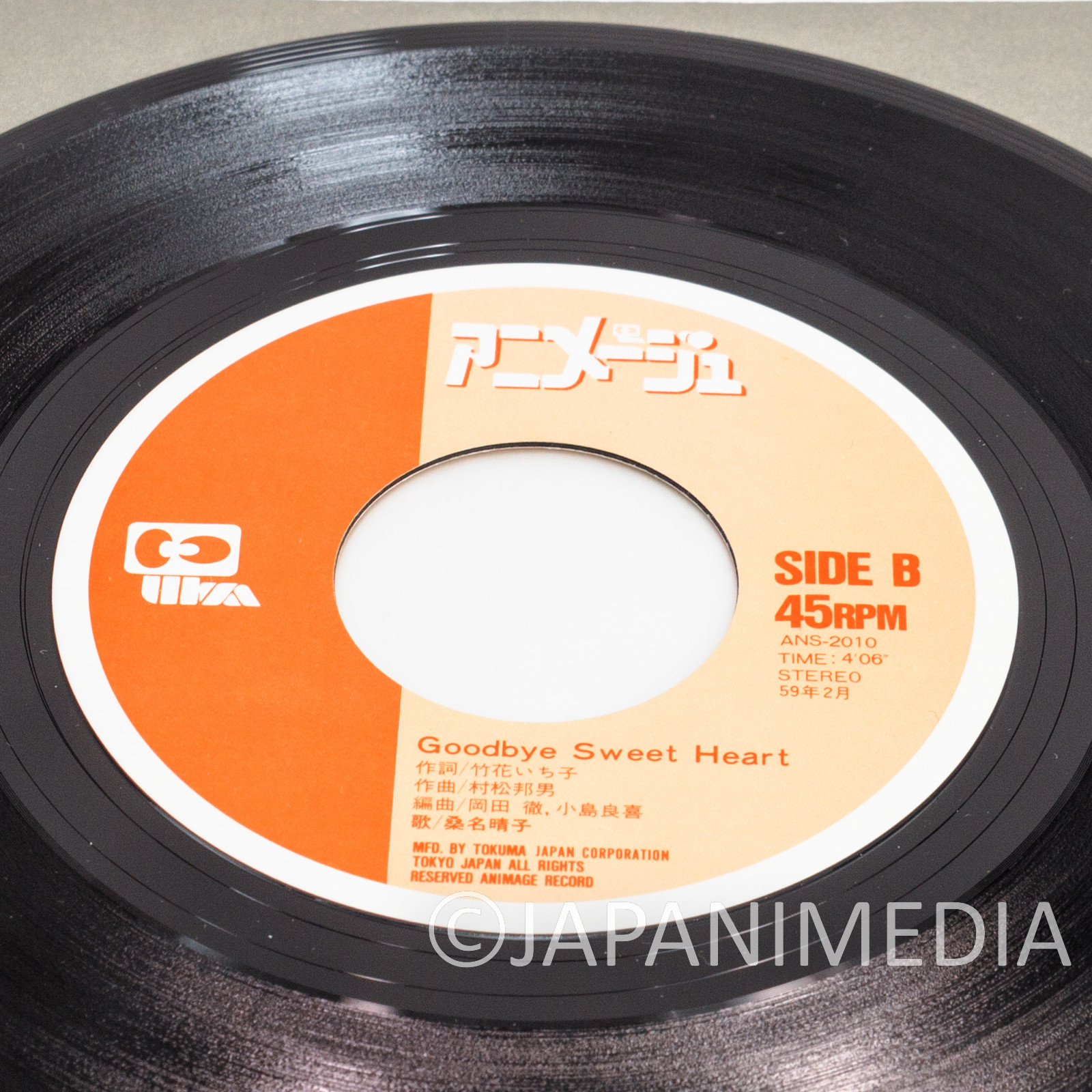 Sherlock Hound Detective Holmes Movie Theme Song Boken no Alibi Vinyl EP Record