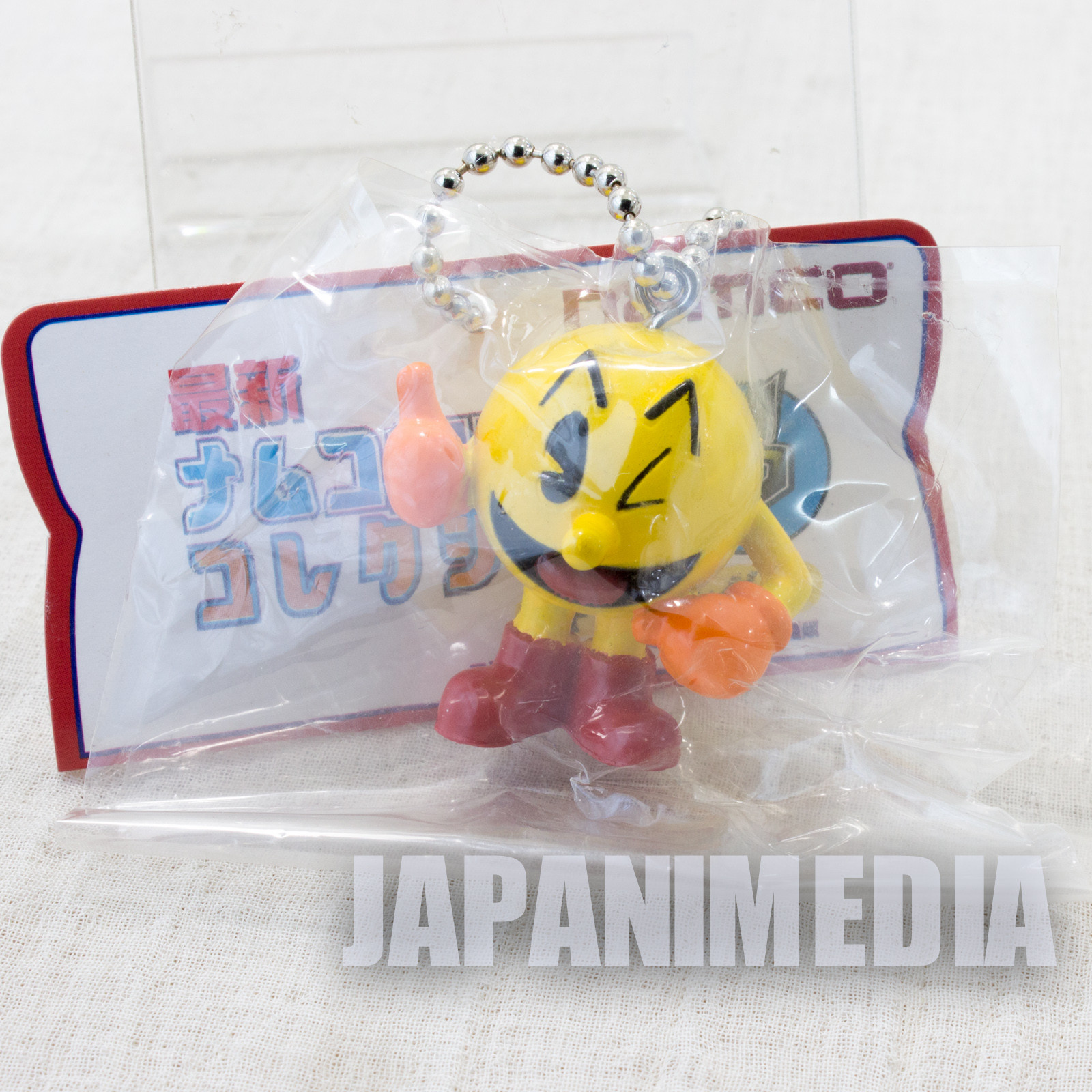 Retro Rare! Pac-man Color Figure Ballchain Namco JAPAN