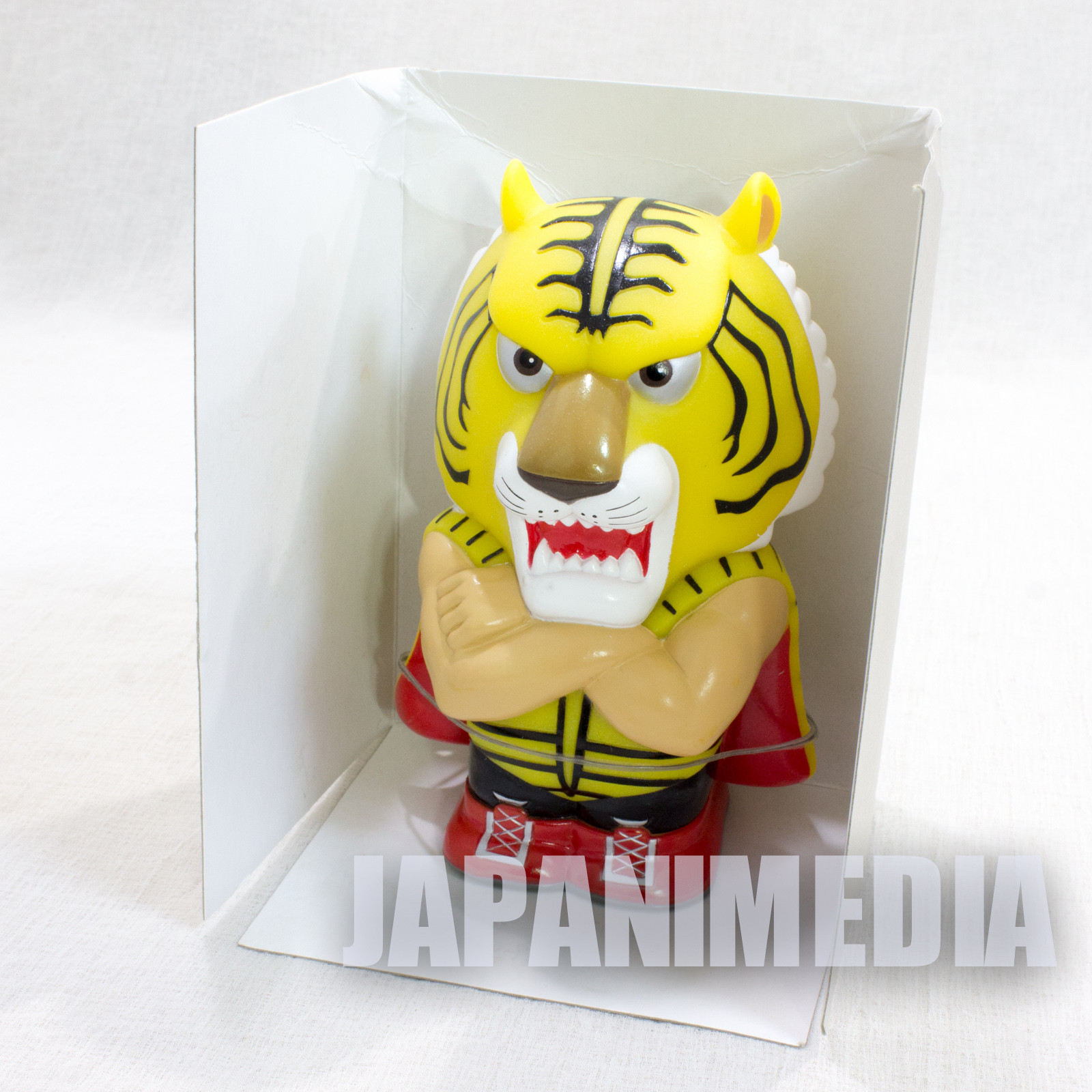 Tiger Mask Soft Vinyl Figure Coin Bank JAPAN ANIME MANGA Pro Wrestling