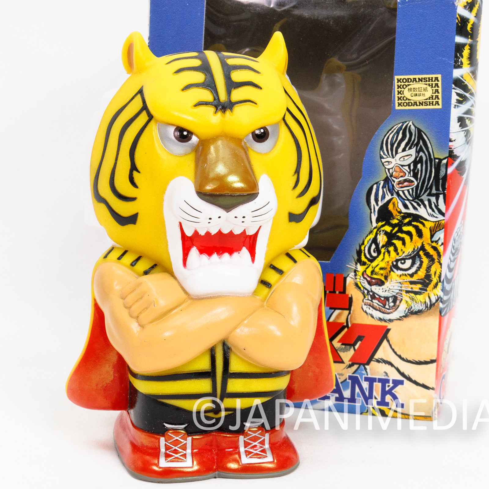 Tiger Mask Soft Vinyl Figure Coin Bank Japanese Pro Wrestling | Japanimedia Store Front