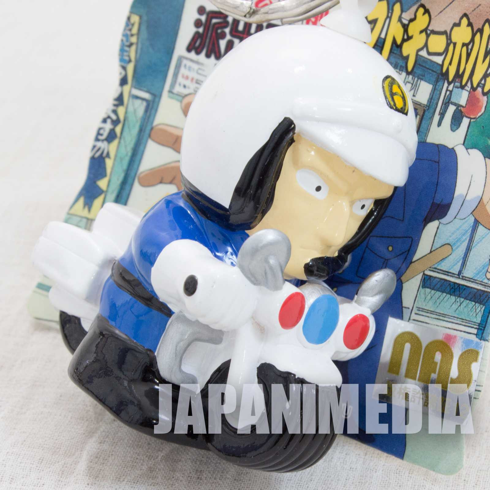 KochiKame Hayato Honda with Motorcycle Soft Vinyl Figure Keychain JAPAN Japanimedia Store FRONT