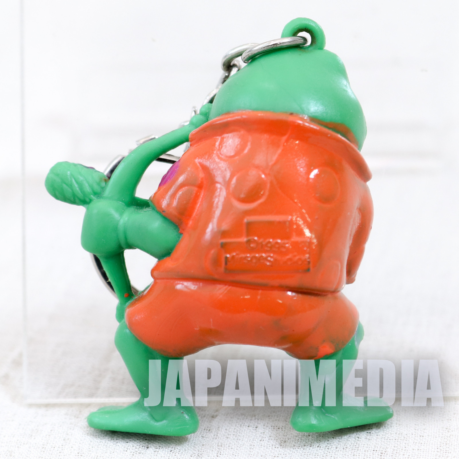 Retro RARE TMNT Teenage Mutant Ninja Turtles Punk Frog Figure Key Chain 1995