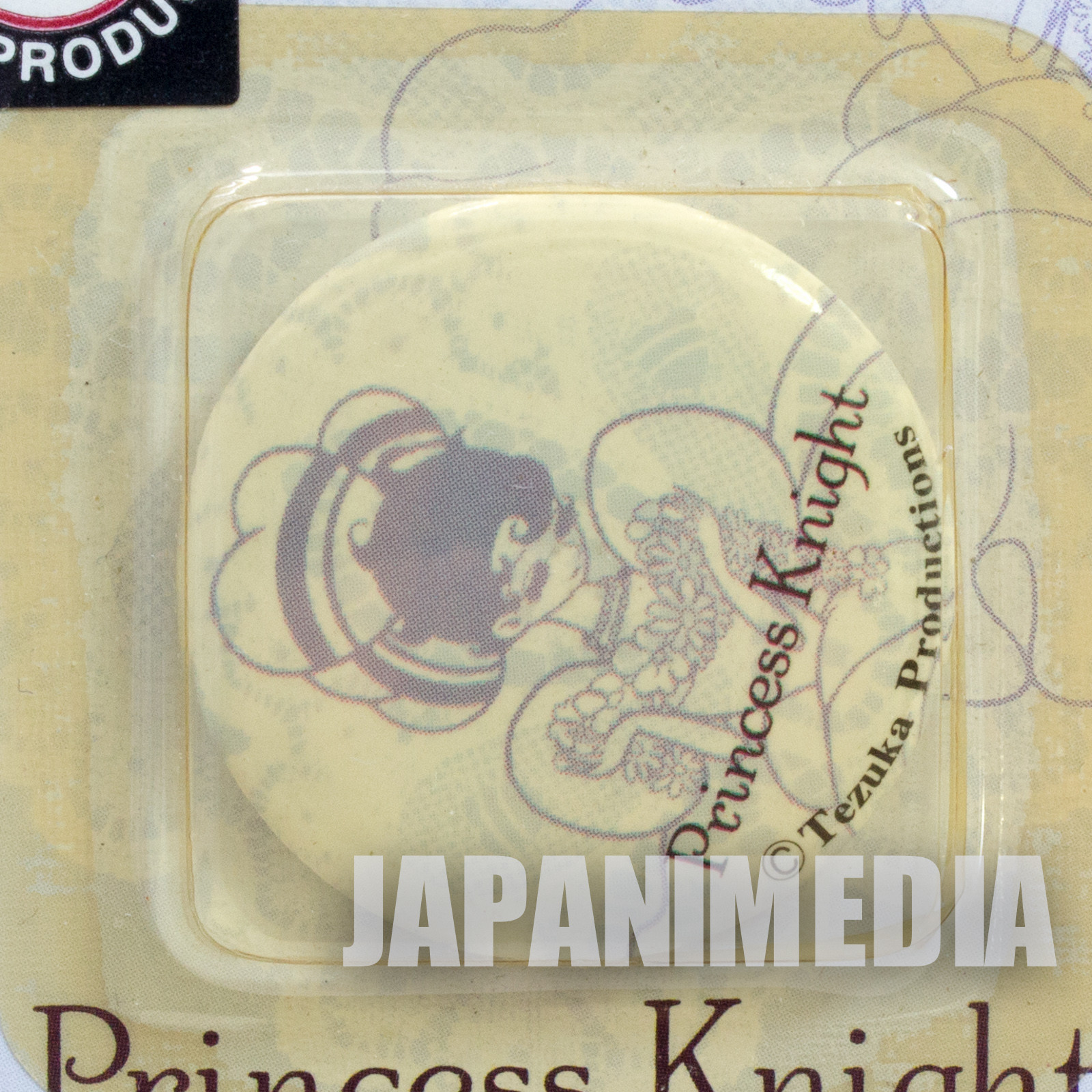 Princess Knight Sapphire Osamu Tezuka Character Button badge JAPAN