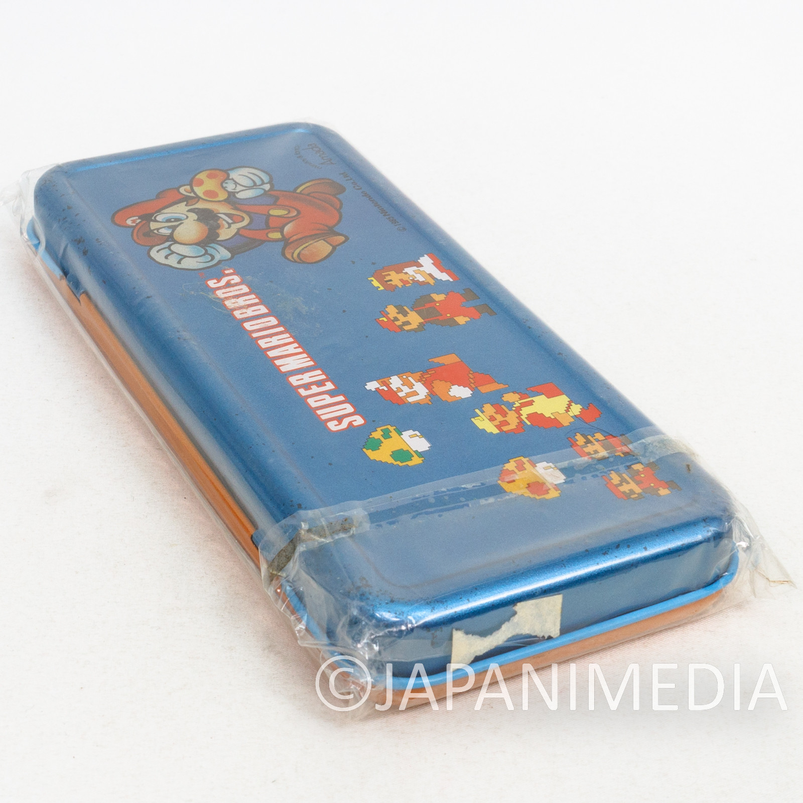 Retro RARE! Super Mario Bros. Can Pen Case Amada JAPAN GAME NES