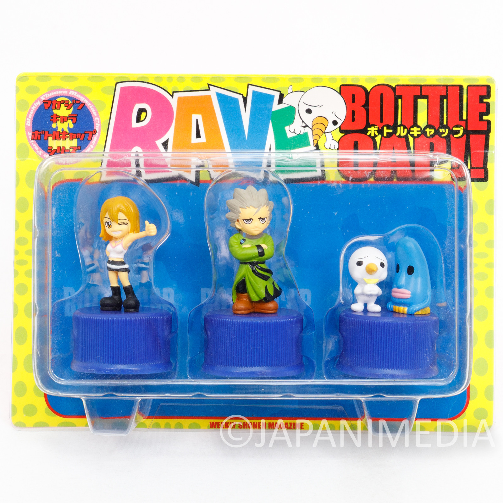 Groove Adventure RAVE Bottle Cap Figure 3pc Set #2 Elie ver. JAPAN ANIME MANGA