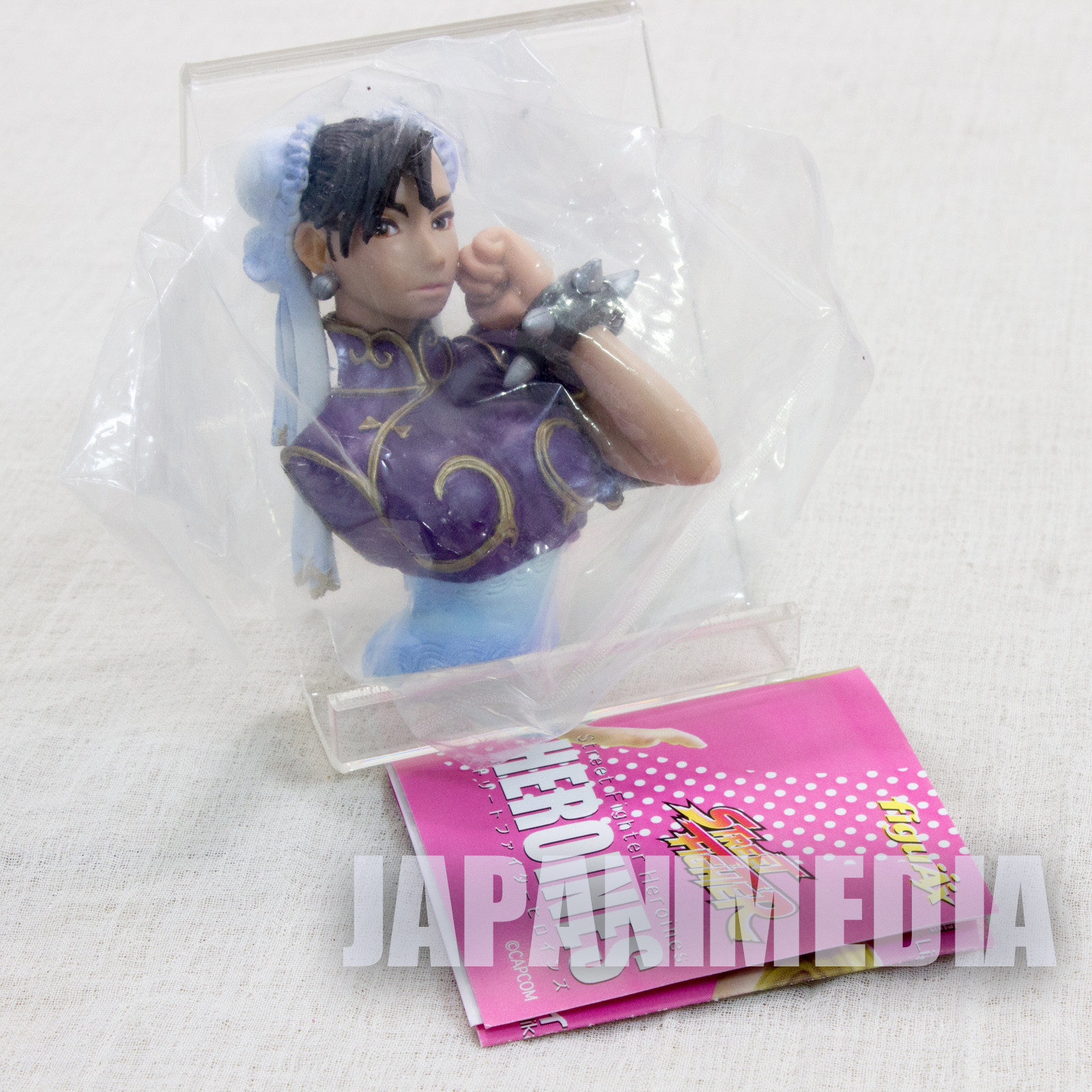 Street Fighter Chun-Li Street Fighter Heroines Bust Figure (Purple) Capcom Character JAPAN GAME