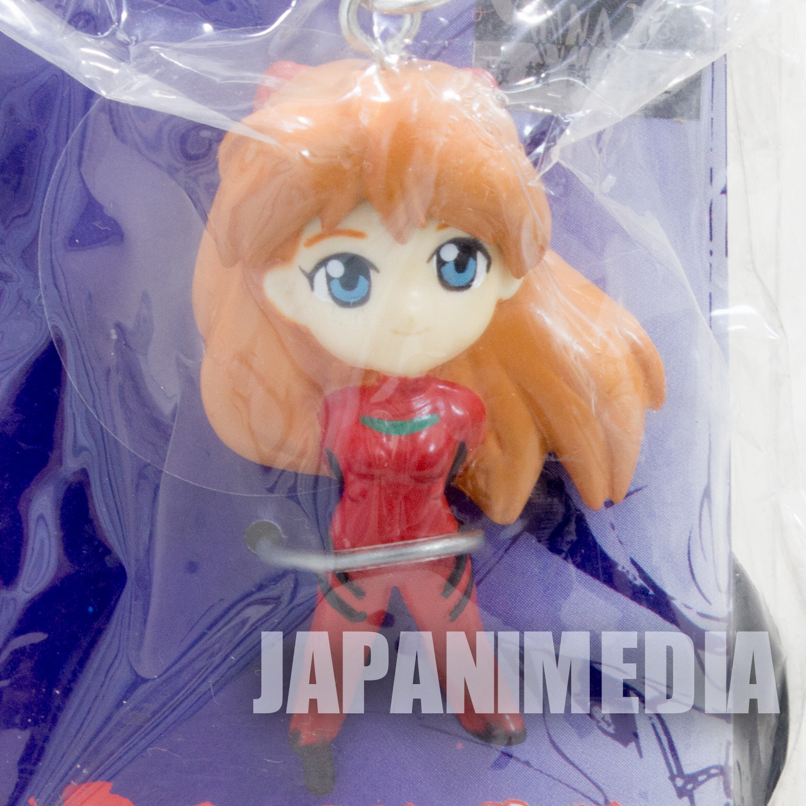 Evangelion Asuka Langley Sohryu Plug Suit Figure Key Chain SEGA JAPAN ANIME MANGA