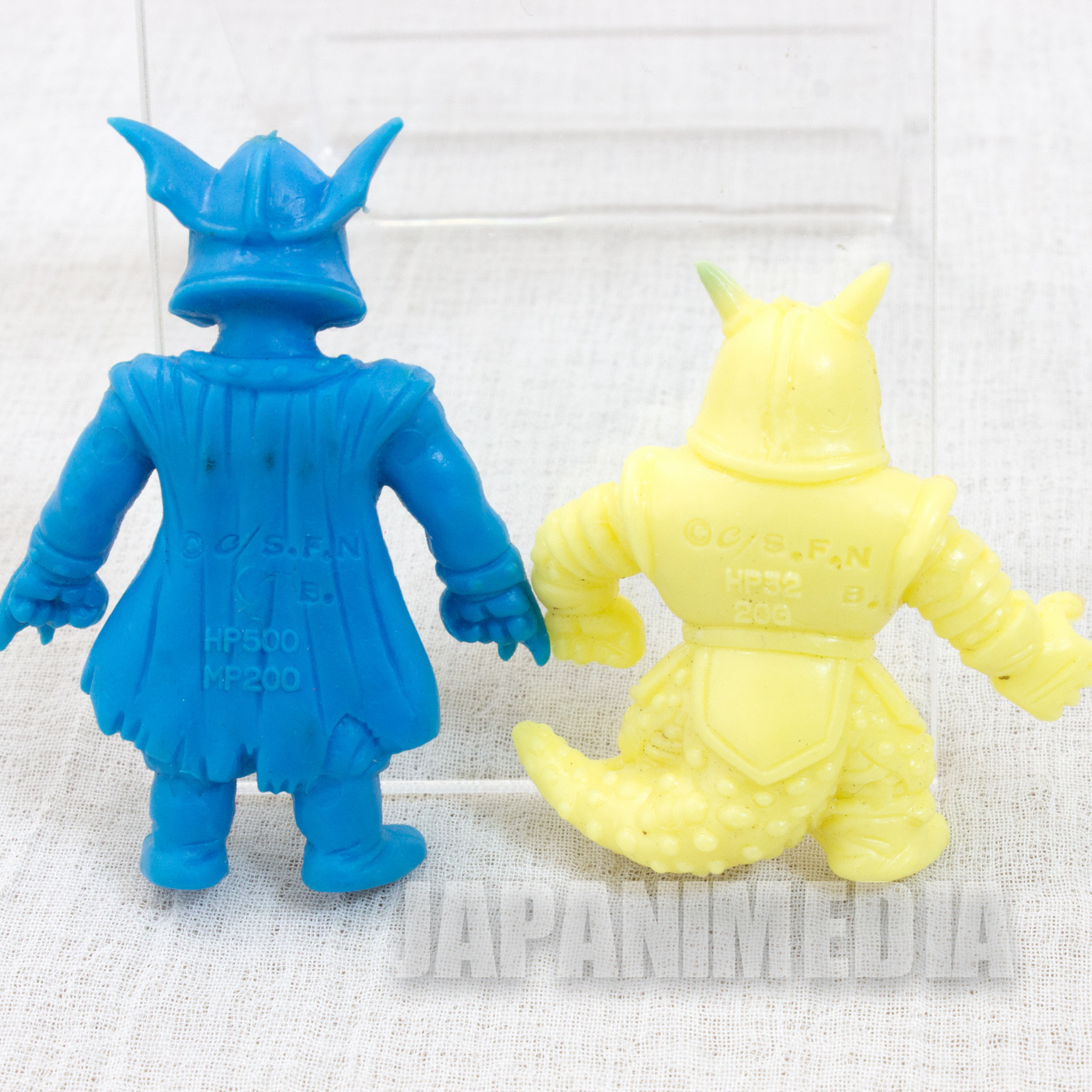 RARE Dragon Quest : Legend of the Hero Abel General Ludoff & lizard Man Mini Rubber Figure 2pc Set