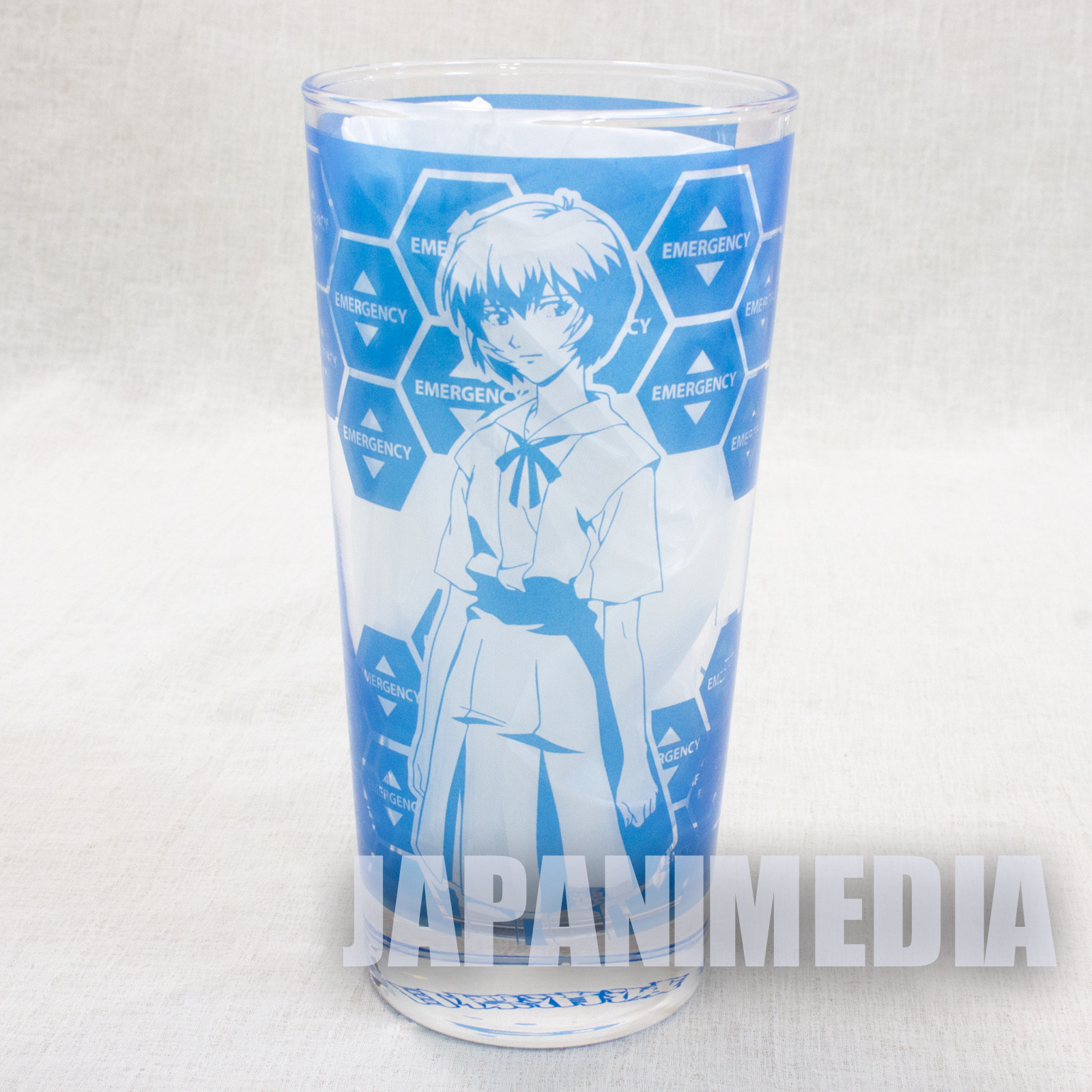 Evangelion Tall Glass Rei Ayanami School Uniform JAPAN ANIME MANGA