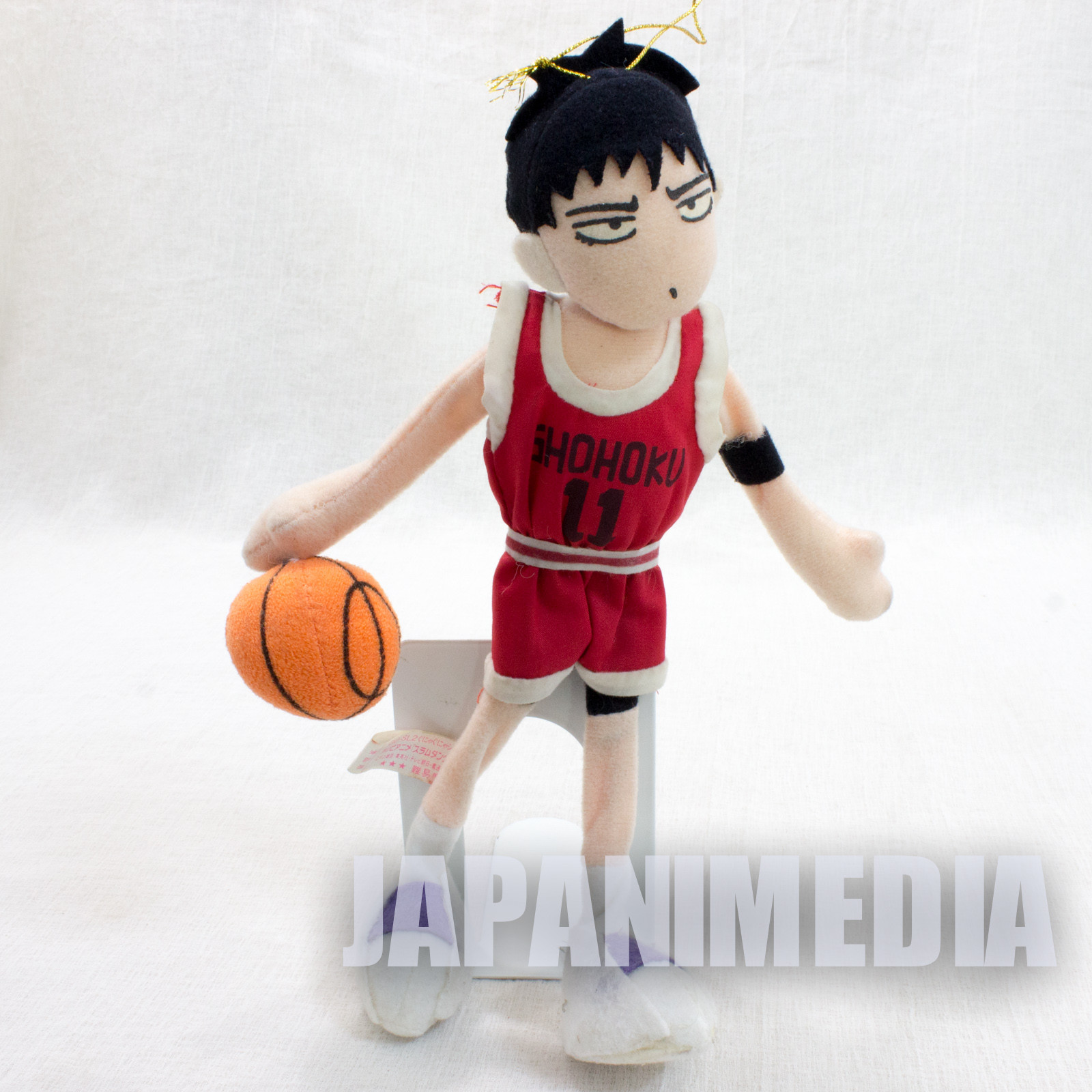 SLAM DUNK Kaede Rukawa Shohoku #11 Wire Plush Doll JAPAN