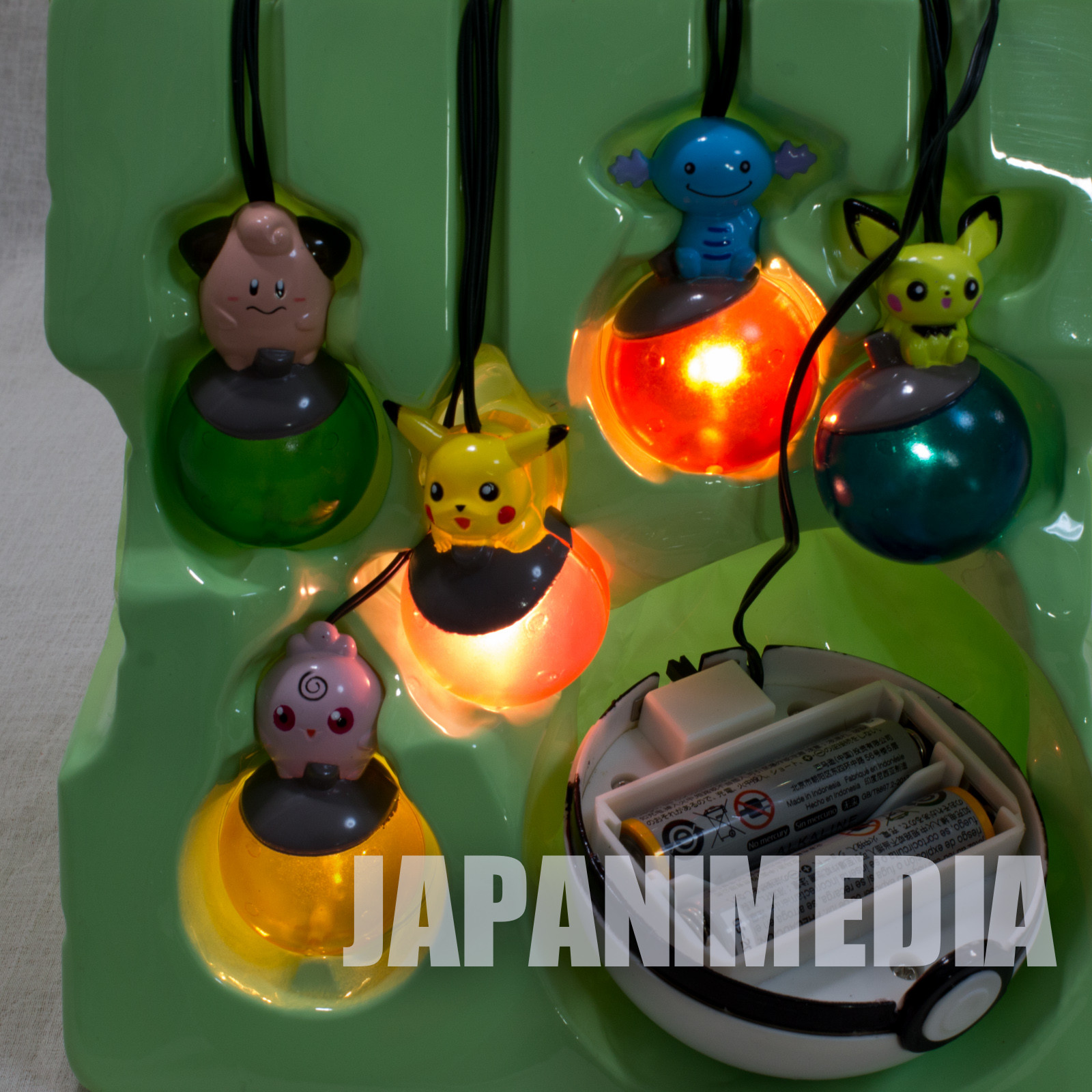 Pokemon Christmas Tree Lamp Light Ornament #2 Banpresto JAPAN ANIME PIKACHU
