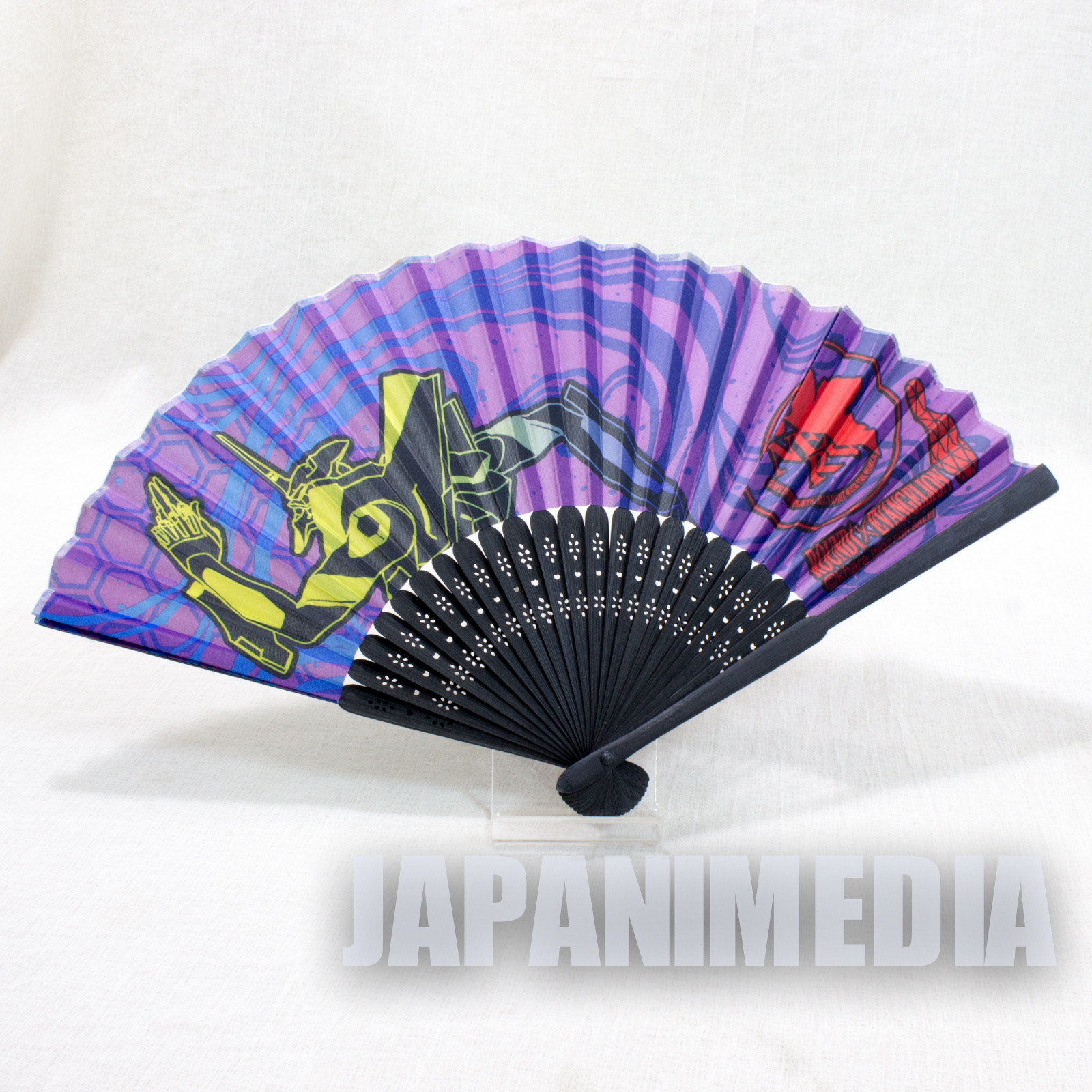 RARE! Evangelion EVA-01 Folding Fan Japanese Sensu JAPAN ANIME