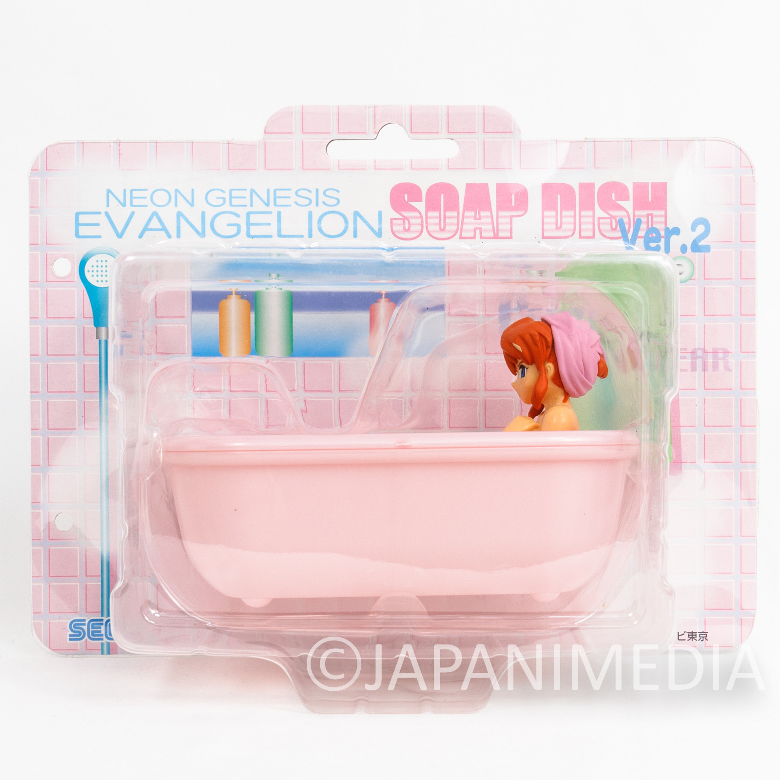 Evangelion Asuka Langley Soap Dish Figure Ver.2 Pink SEGA JAPAN ANIME MANGA