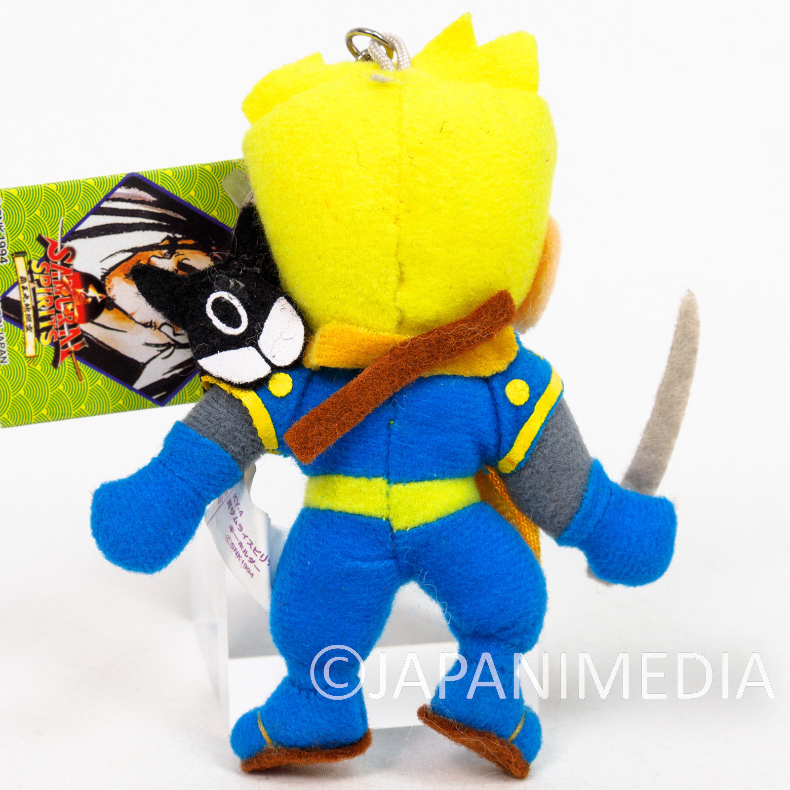 Retro RARE! Samurai Shodown Galford Plush Doll Keychain SNK NEOGEO SPIRITS