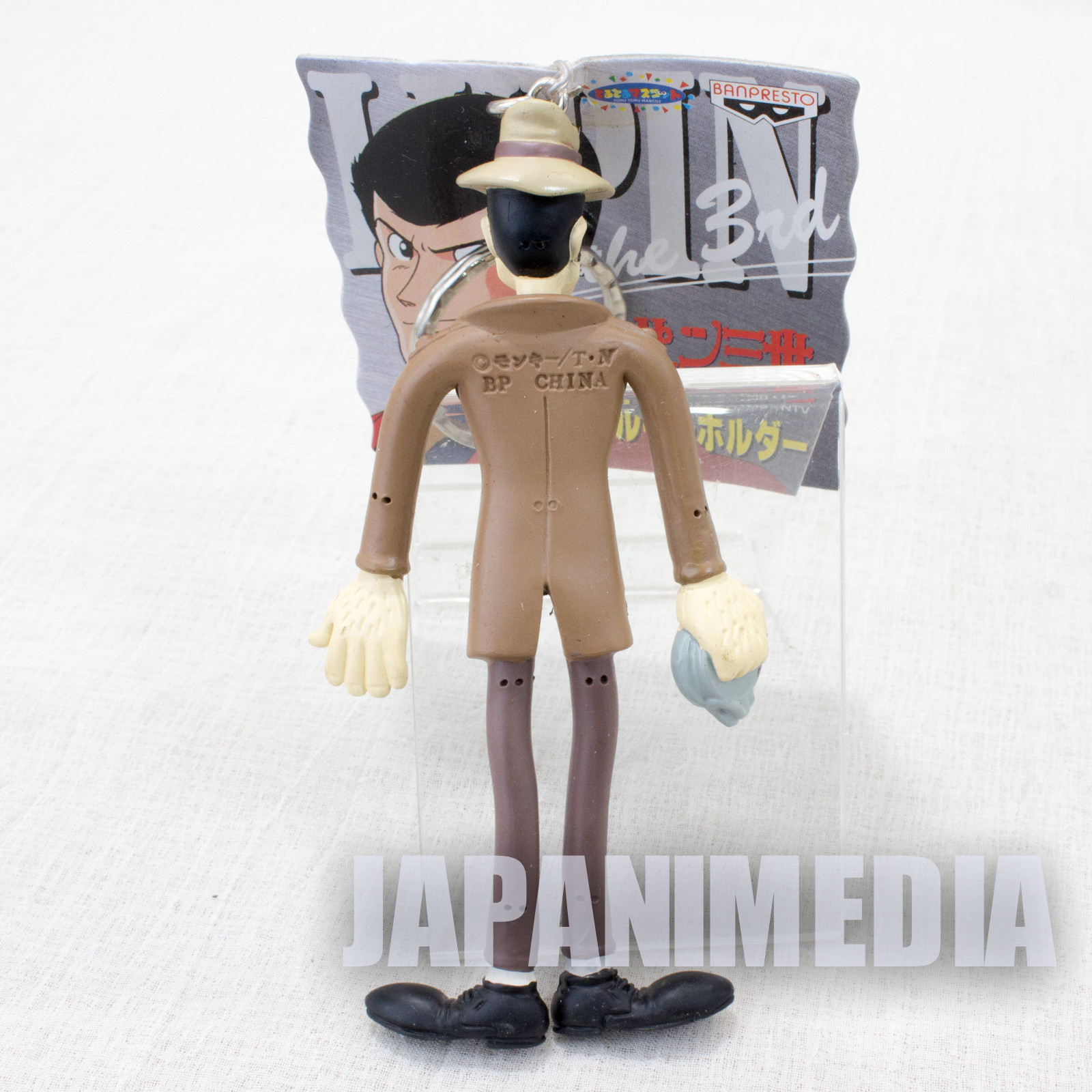 Lupin the Third (3rd) Zenigata Bendable Figure Keychain JAPAN ANIME MANGA