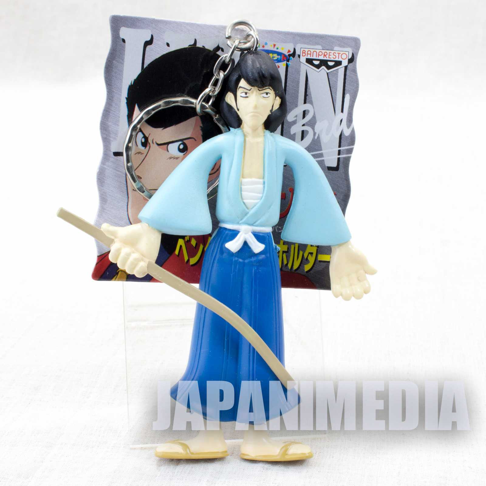 Lupin the Third (3rd) Goemon Bendable Figure Keychain JAPAN Japanimedia Store 2