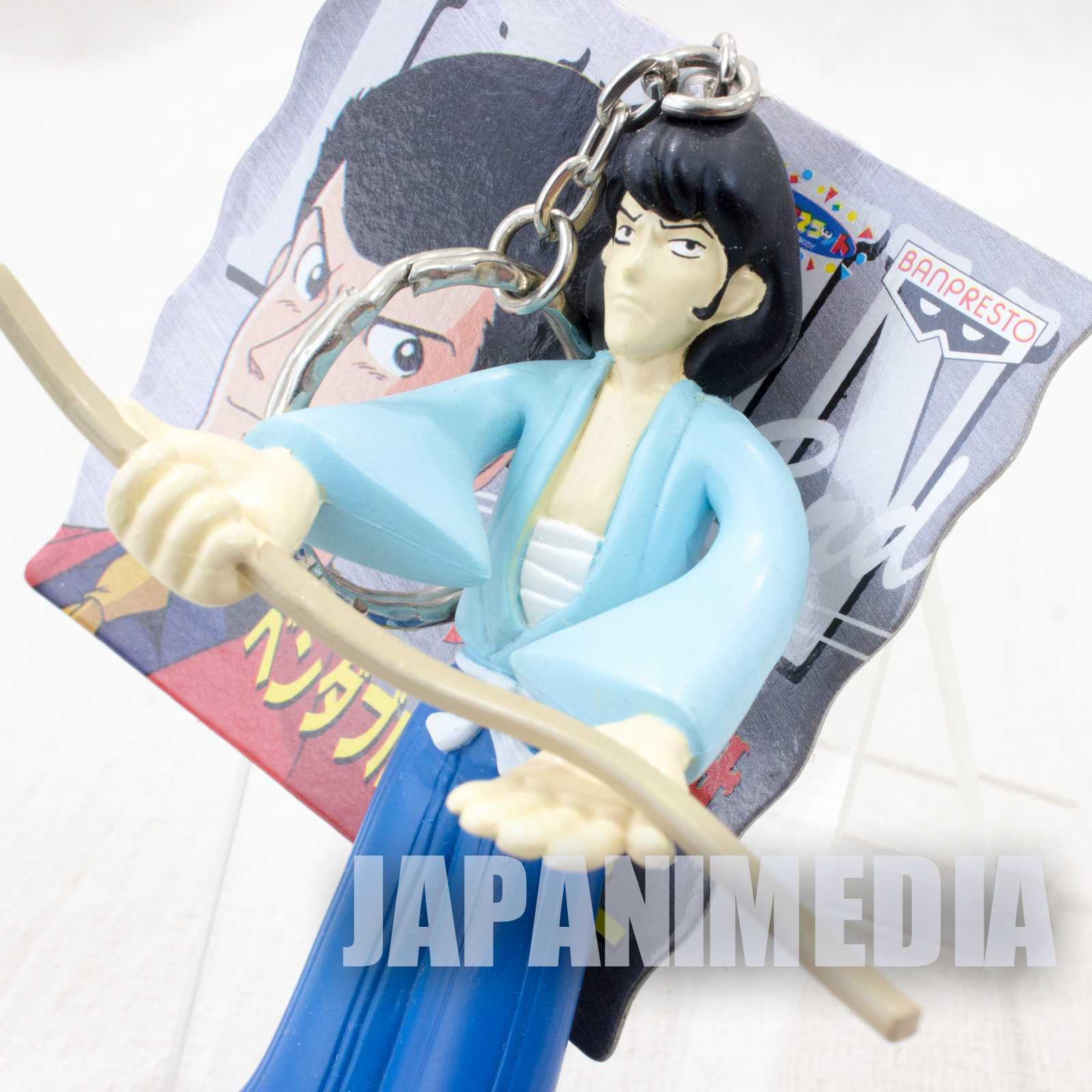 Lupin the Third (3rd) Goemon Bendable Figure Keychain JAPAN Japanimedia Store FRONT