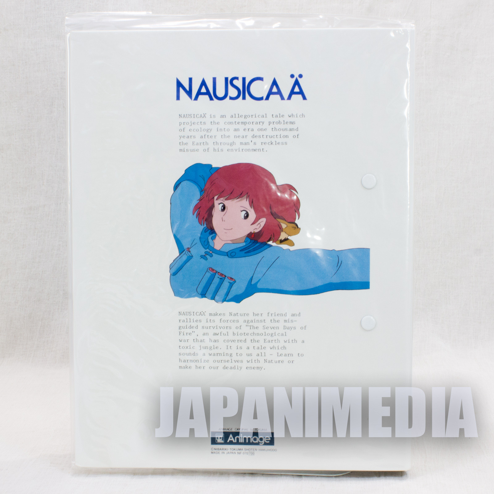 Retro RARE Nausicaa of the Valley Binder for B5 Loose-leaf Tokuma Shoten Ghibli2