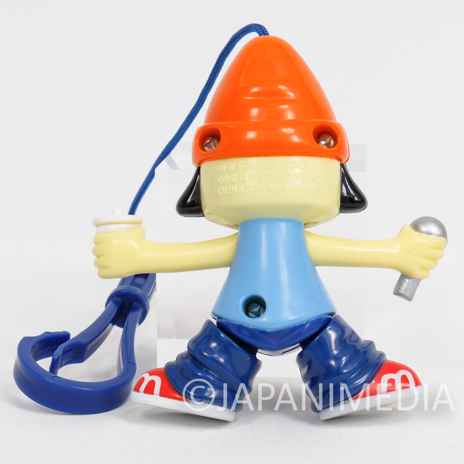 [JUNK ITEM] Parappa The Rapper PARAPPA Figure Keychain 2001 JAPAN