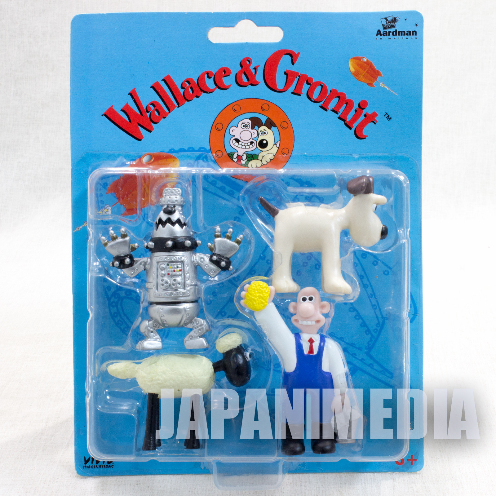 Wallace & Gromit Mini Figure 4pc Set Aardman