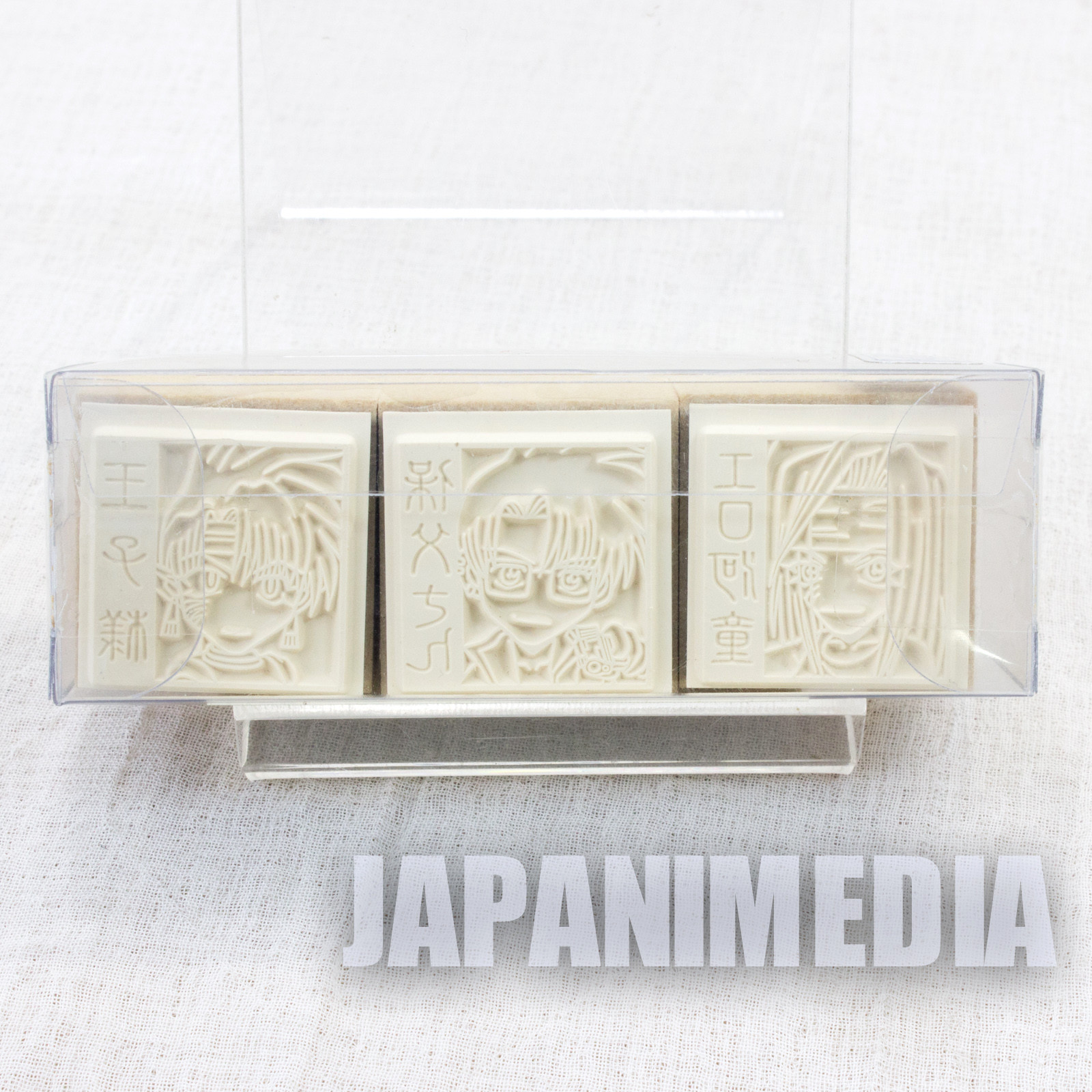 RARE! SAIYUKI Stamp 3pc Set [Gojyo / Hakkai / Kougaiji] Movic JAPAN ANIME MANGA