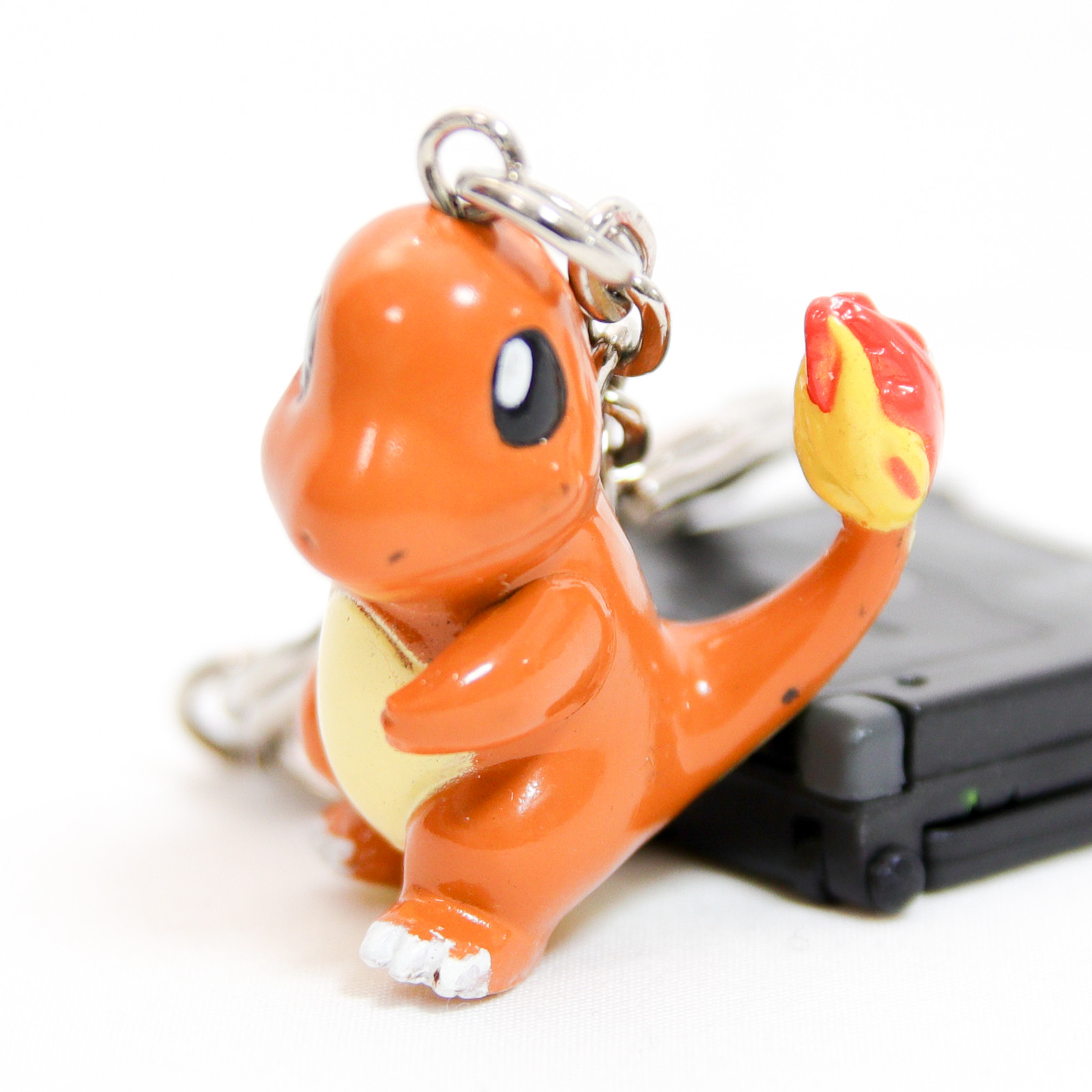 RARE! Pokemon Charmander & Game Boy Advance SP Miniature Figure Keychain JAPAN