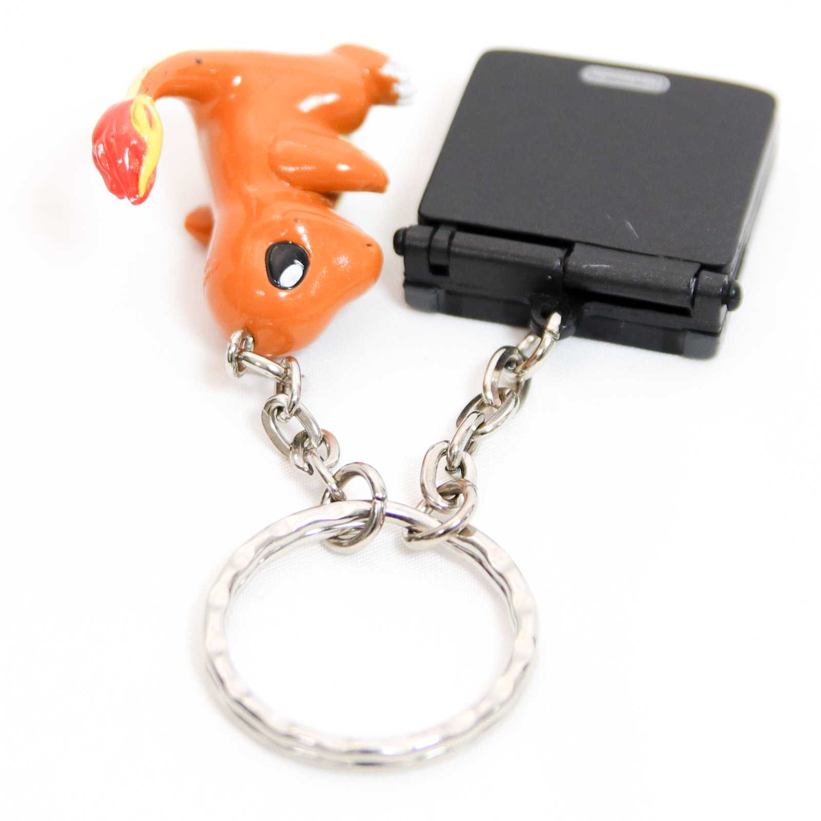 RARE! Pokemon Charmander & Game Boy Advance SP Miniature Figure Keychain JAPAN Japanimedia Store