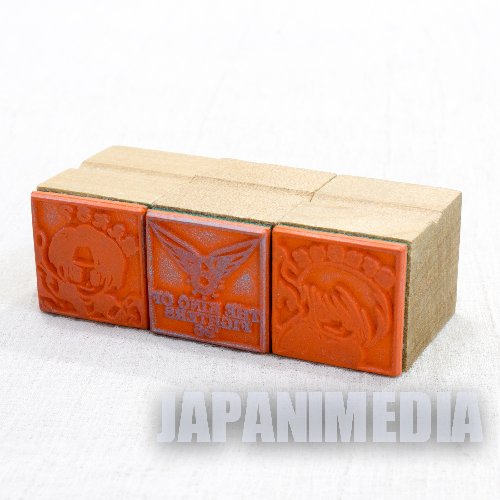 RARE! KOF King of Fighters Stamp 3pc set [Kyo Kusanagi / Iori Yagami ] JAPAN SNK.