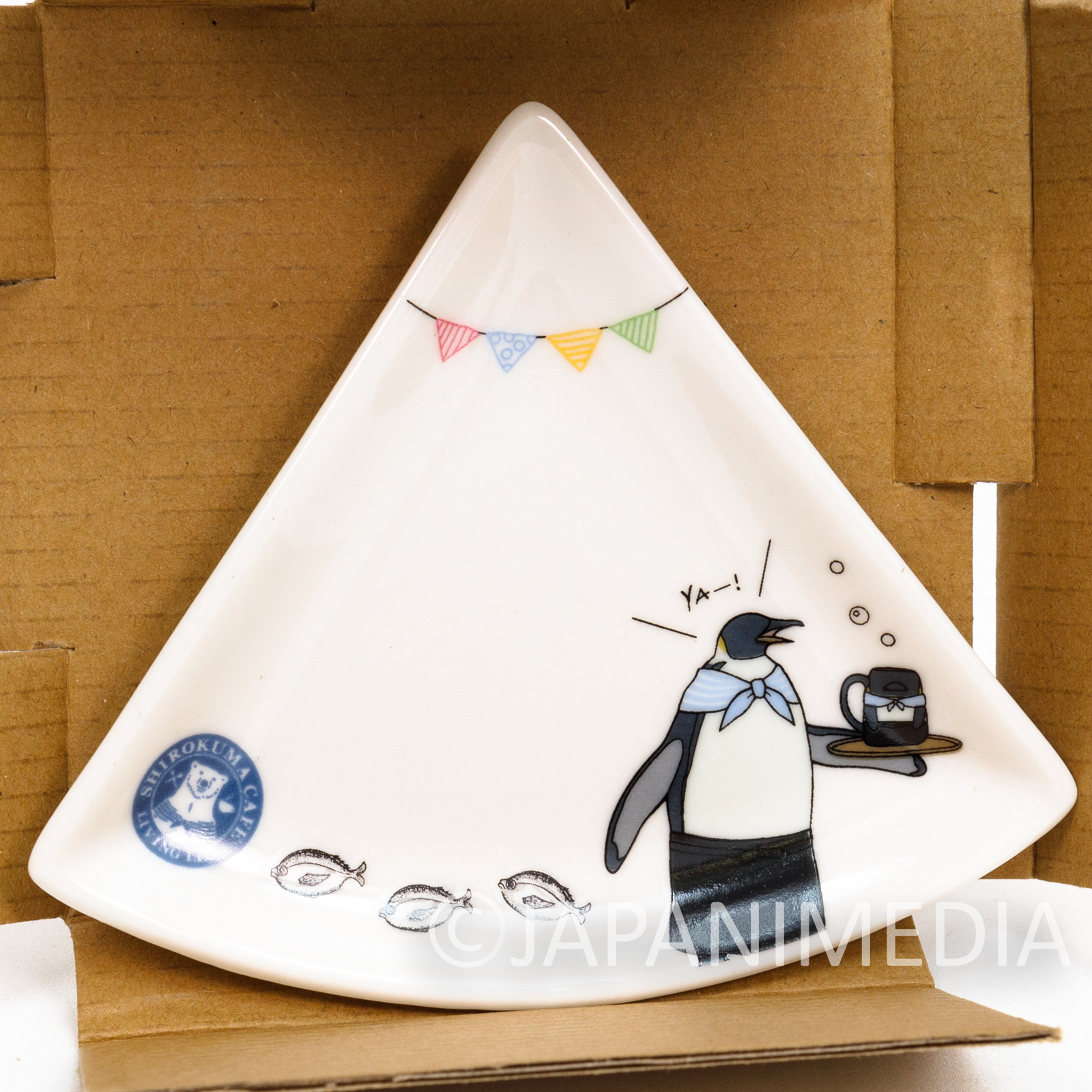 Shirokuma Cafe Penguin Design mini Plate JAPAN ANIME