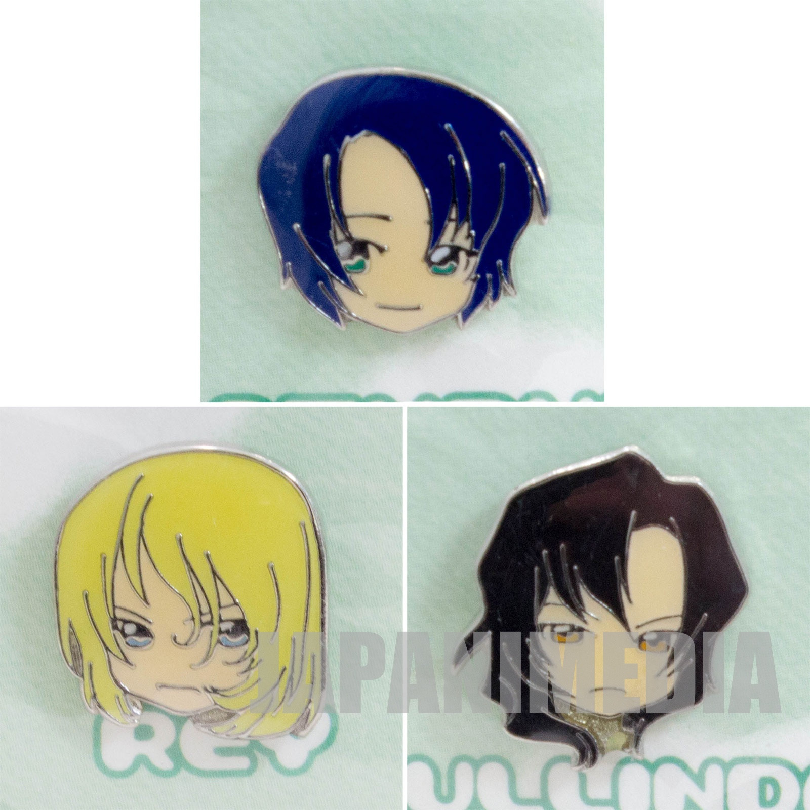 Gundam Seed Distiny Athrun & Rey & Dullindal Pins 3pc Set JAPAN ANIME