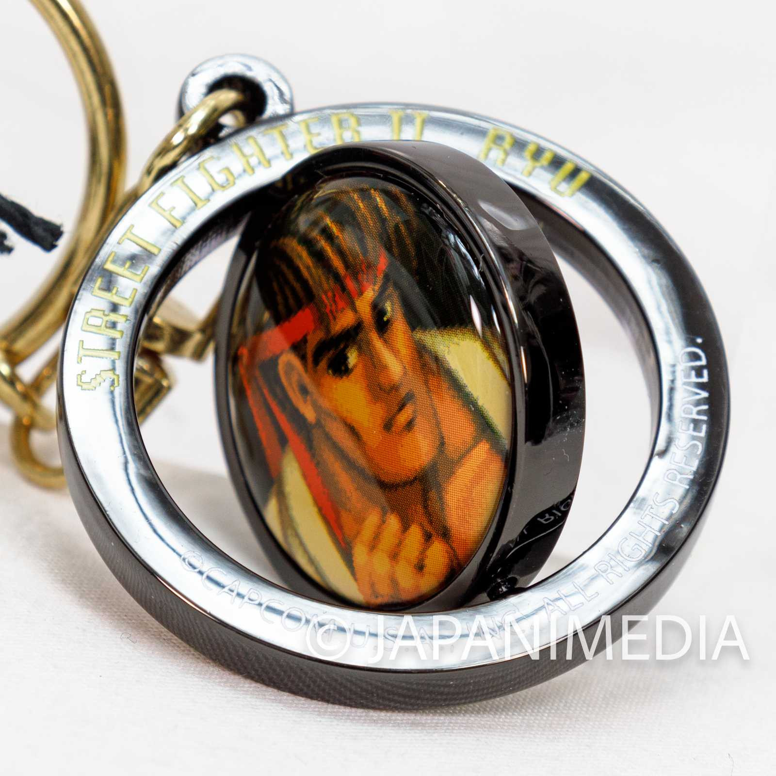 Street Fighter 2 Ryu Turn Metal Mascot Keychain Capcom Character JAPAN Japanimedia Store