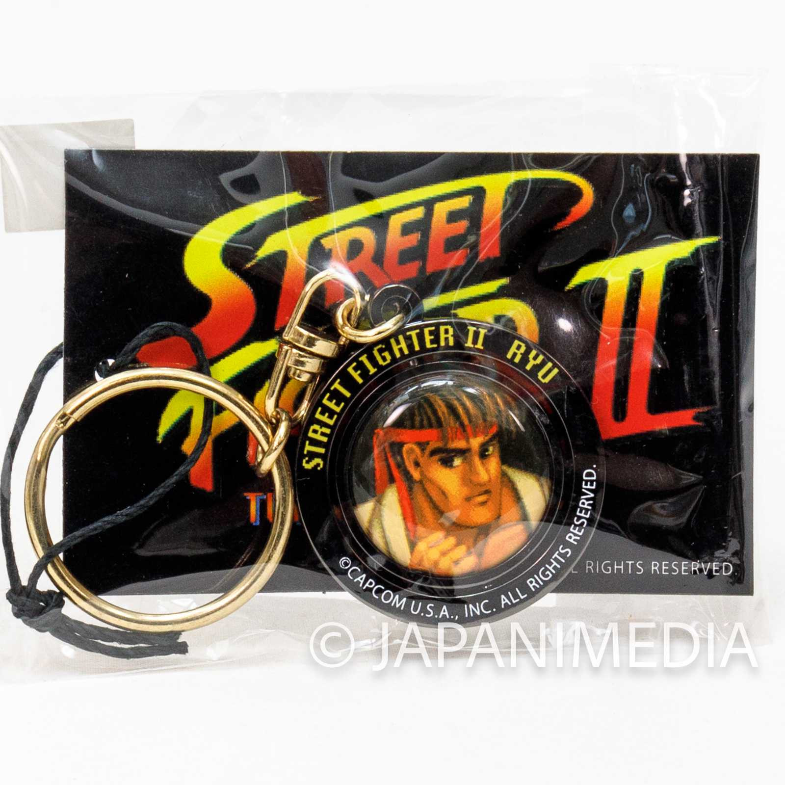 Street Fighter 2 Ryu Turn Metal Mascot Keychain Capcom Character JAPAN Japanimedia Store